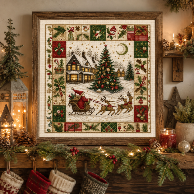 🎄 Christmas Cross Stitch Kit
