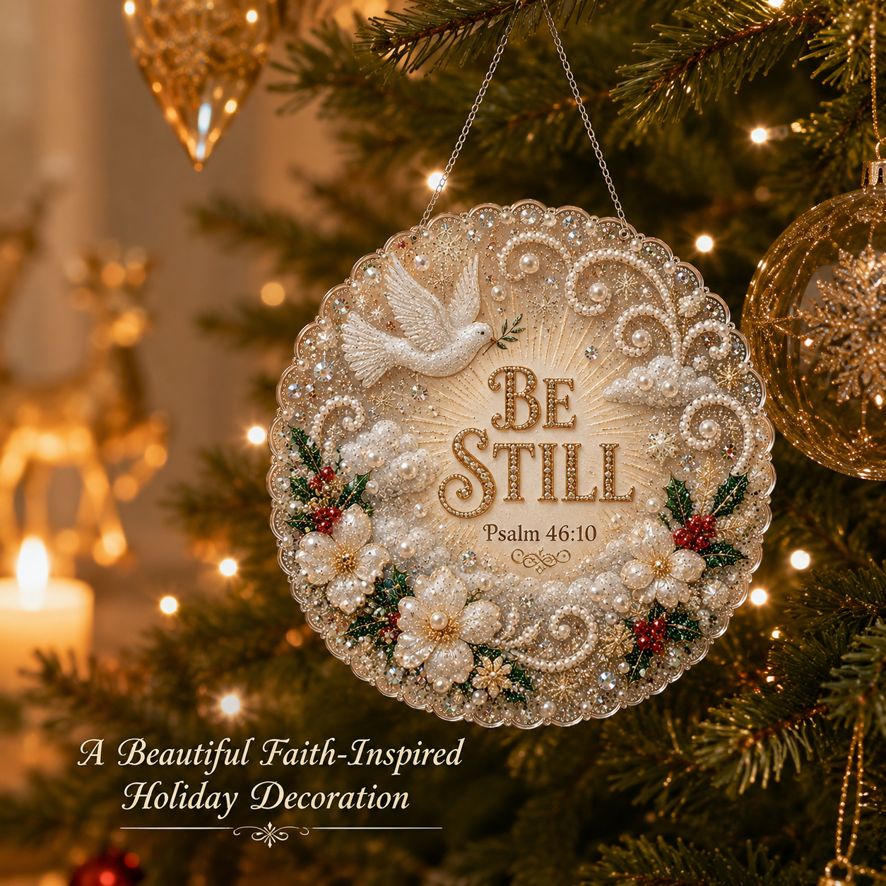 ✨ Christian Scripture Pearl Art Ornament Kit