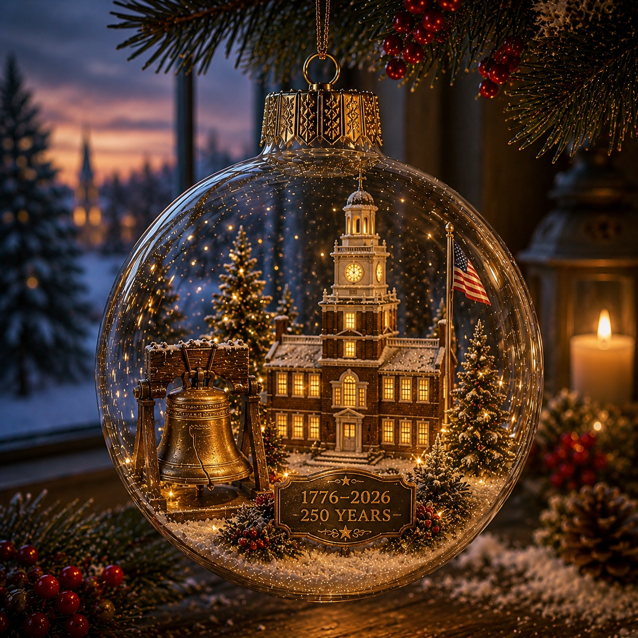 🎄 250th Anniversary of America x Christmas Ornament