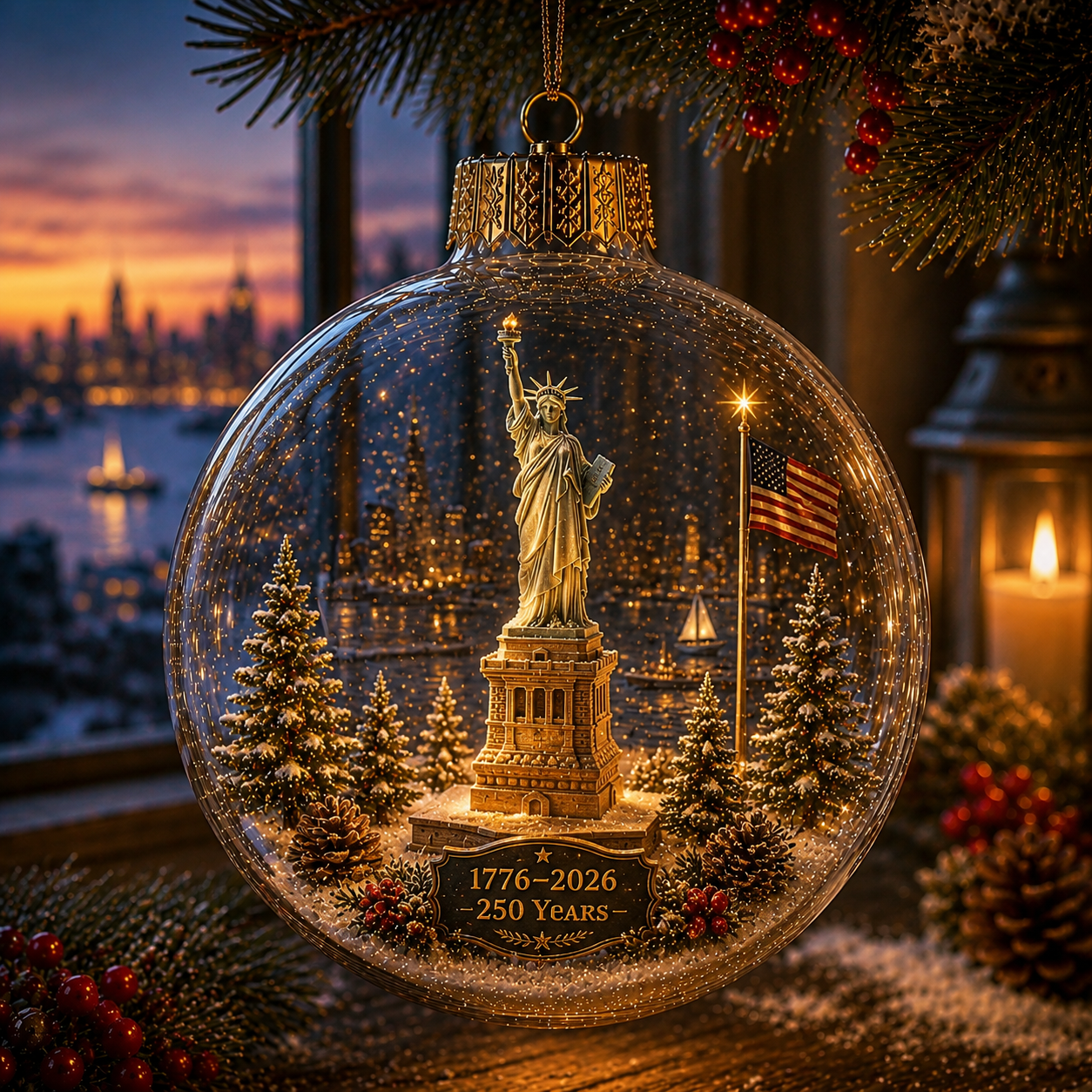 🎄 250th Anniversary of America x Christmas Ornament