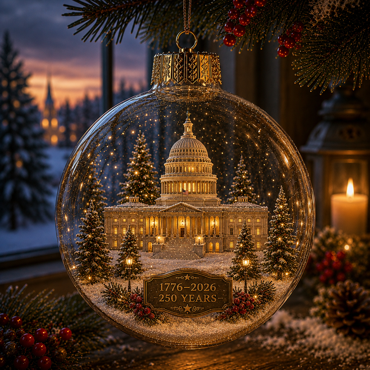 🎄 250th Anniversary of America x Christmas Ornament