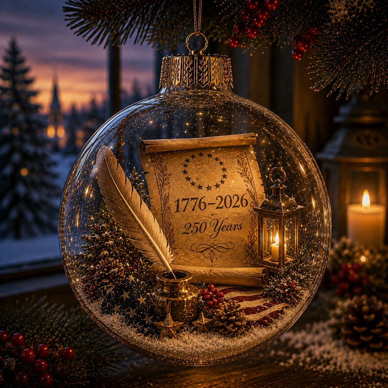 🎄 250th Anniversary of America x Christmas Ornament