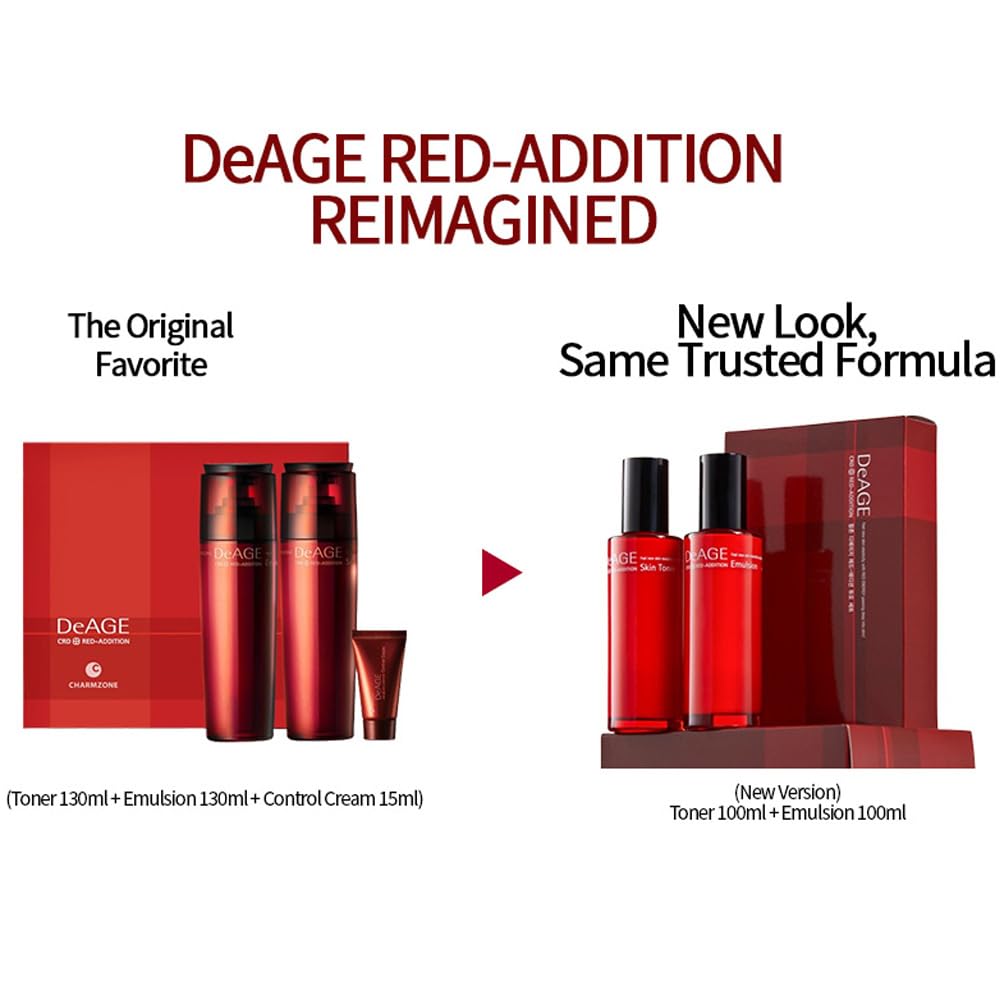 DeAge Red Addition (New Version) Korean Skincare Set