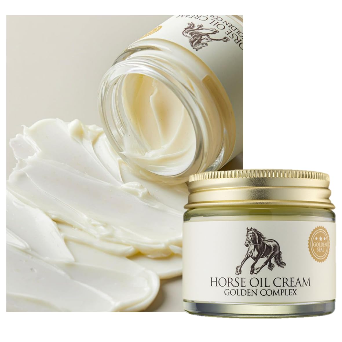Horse Oil Cream Golden Complex 70ml (Jar Style)