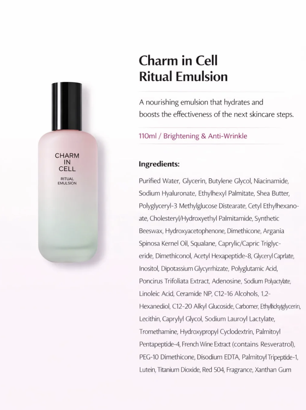 Charm-in-Cell Ritual Emulsion 110ml