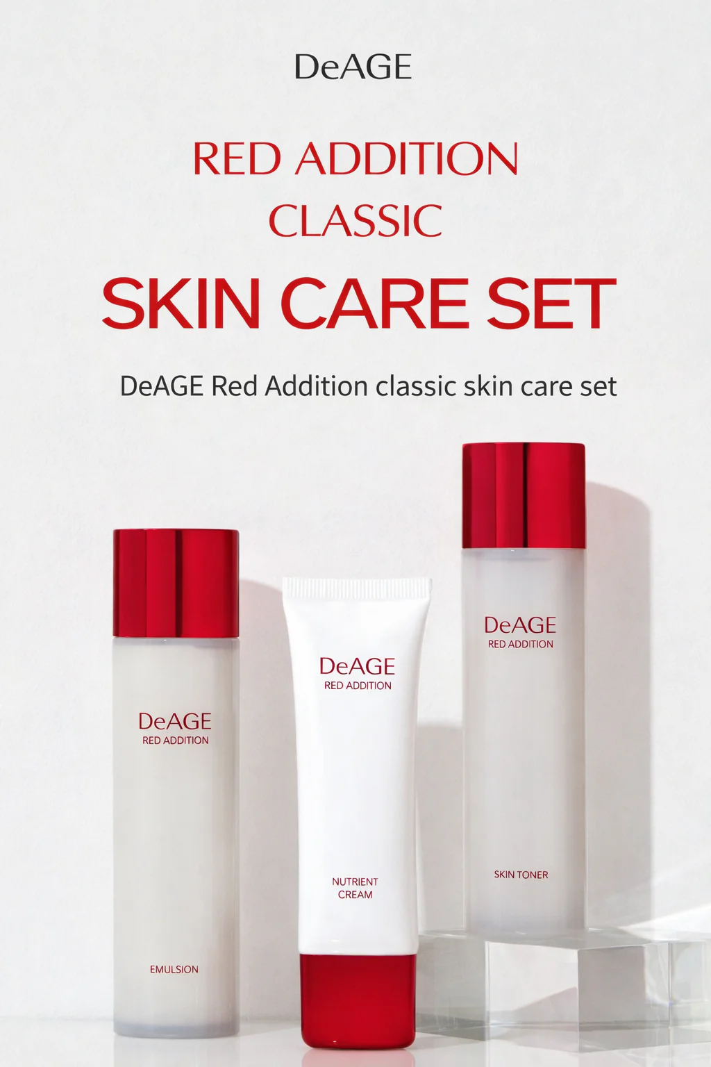 DeAge Red Addition Classic Skin Care Set (New Version)