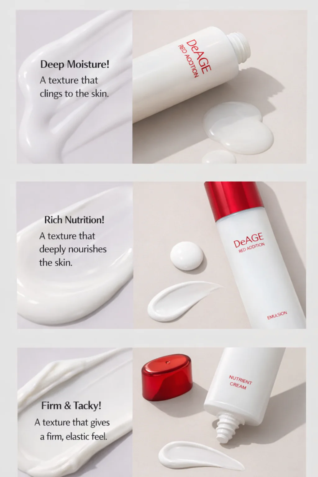 DeAge Red Addition Classic Skin Care Set (New Version)