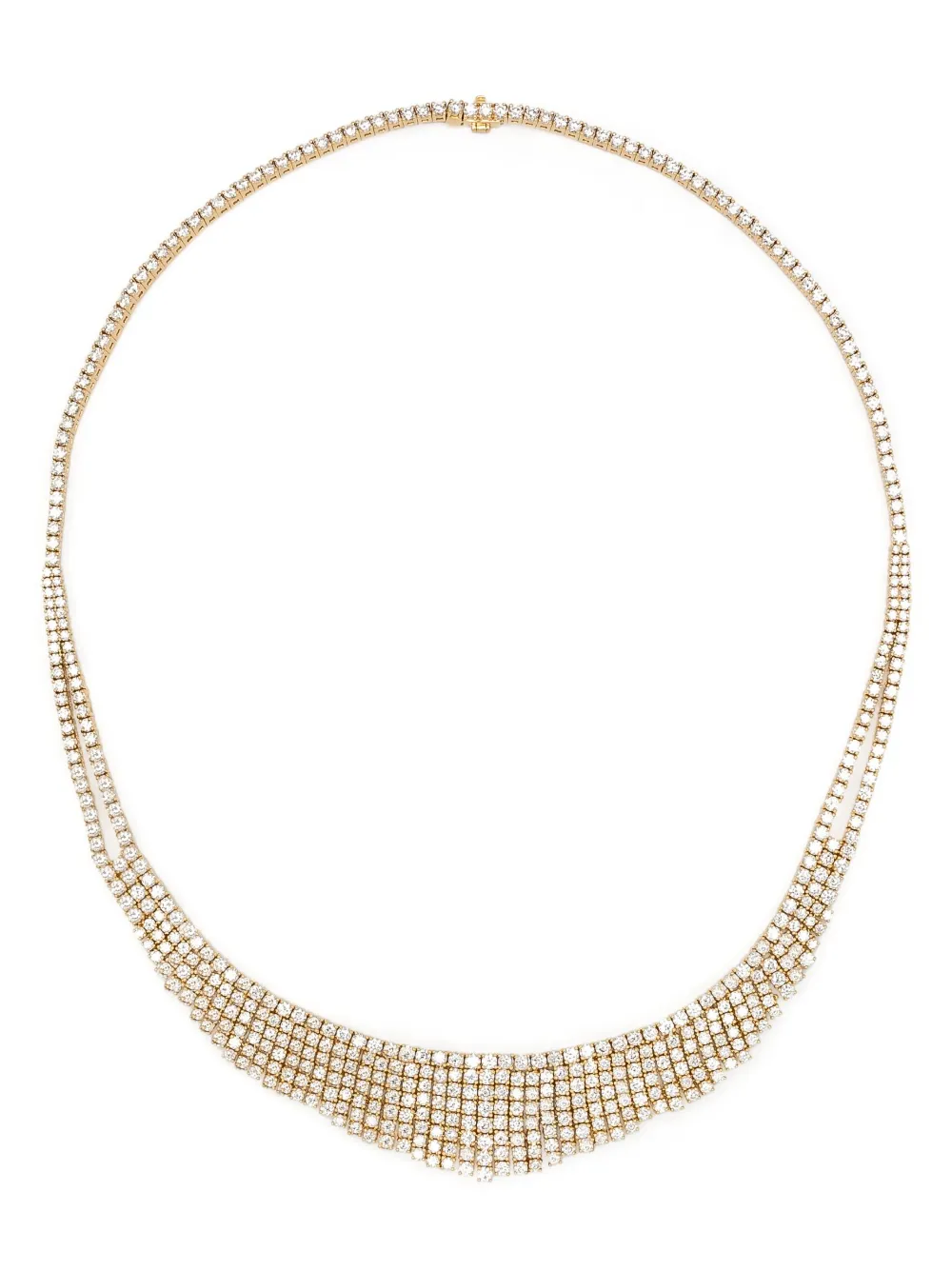 E-019 18kt yellow gold Selene diamond necklace