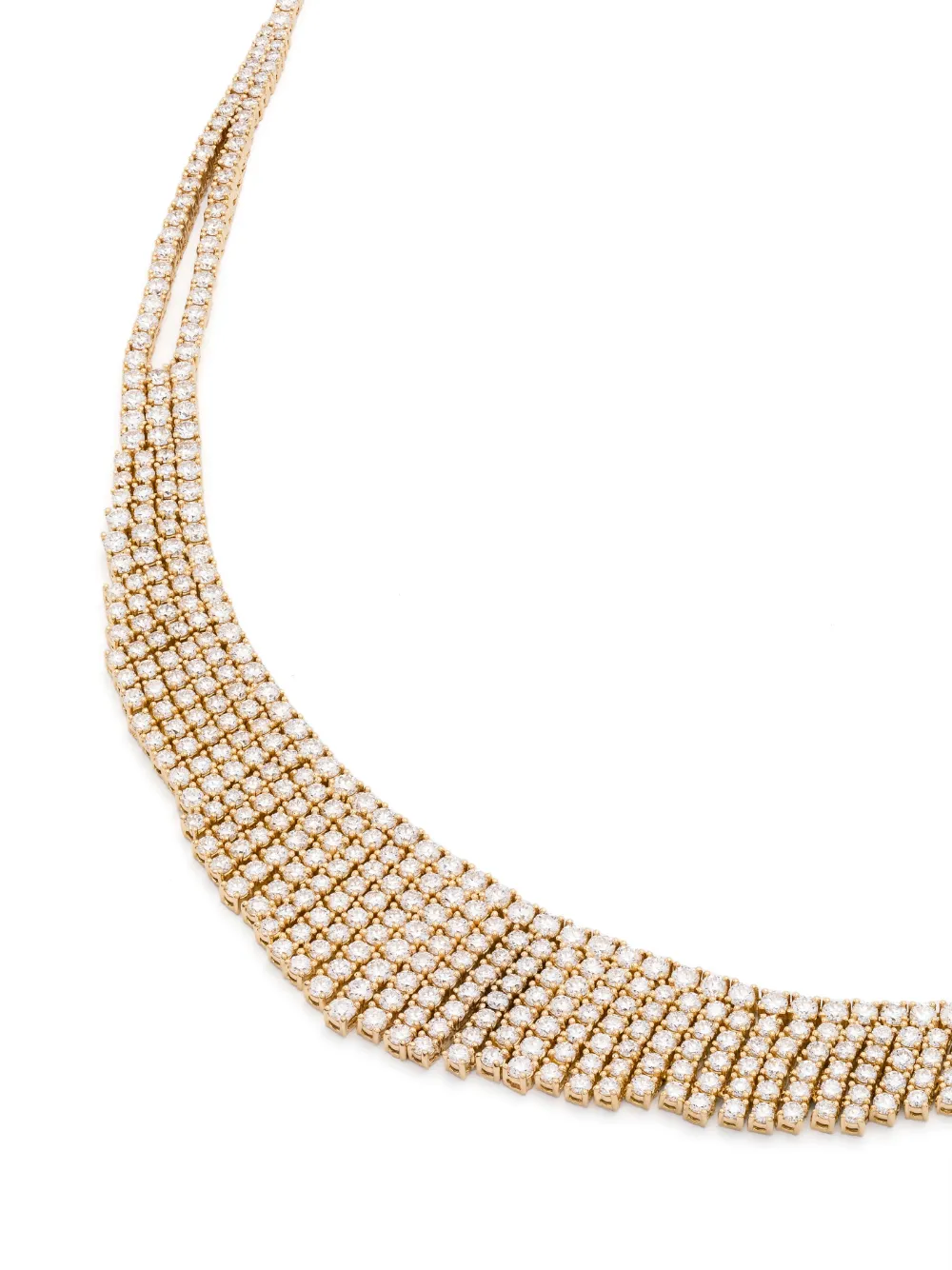 E-019 18kt yellow gold Selene diamond necklace