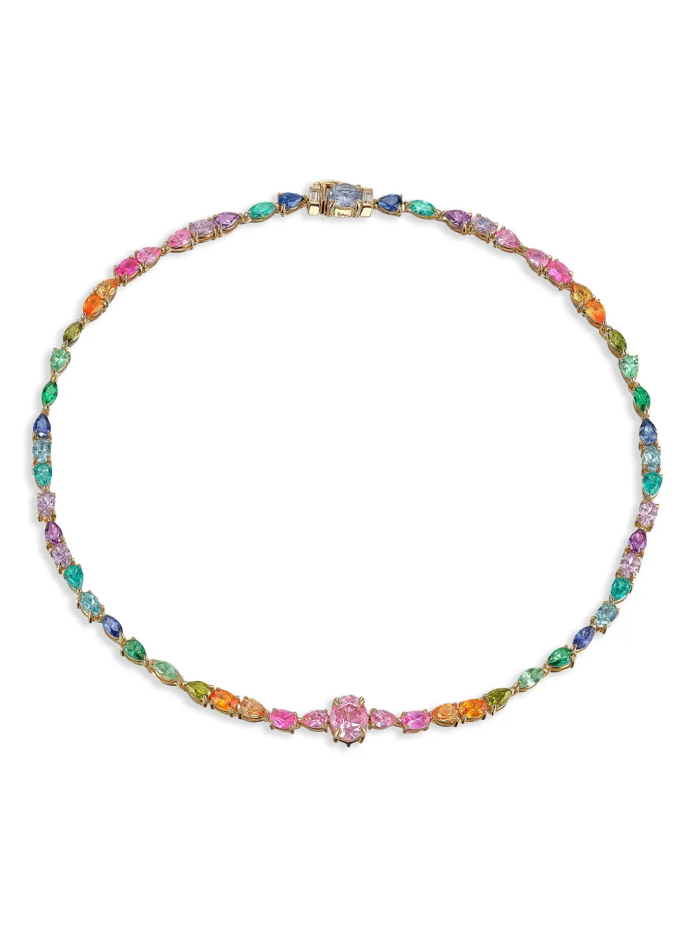 E-010 18kt gold vermeil Rainbow Spectra necklace