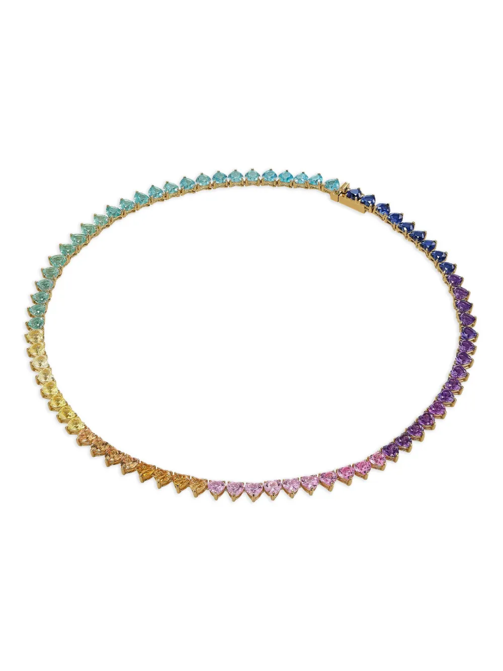 E-011 Pasque Eternity Heart necklace