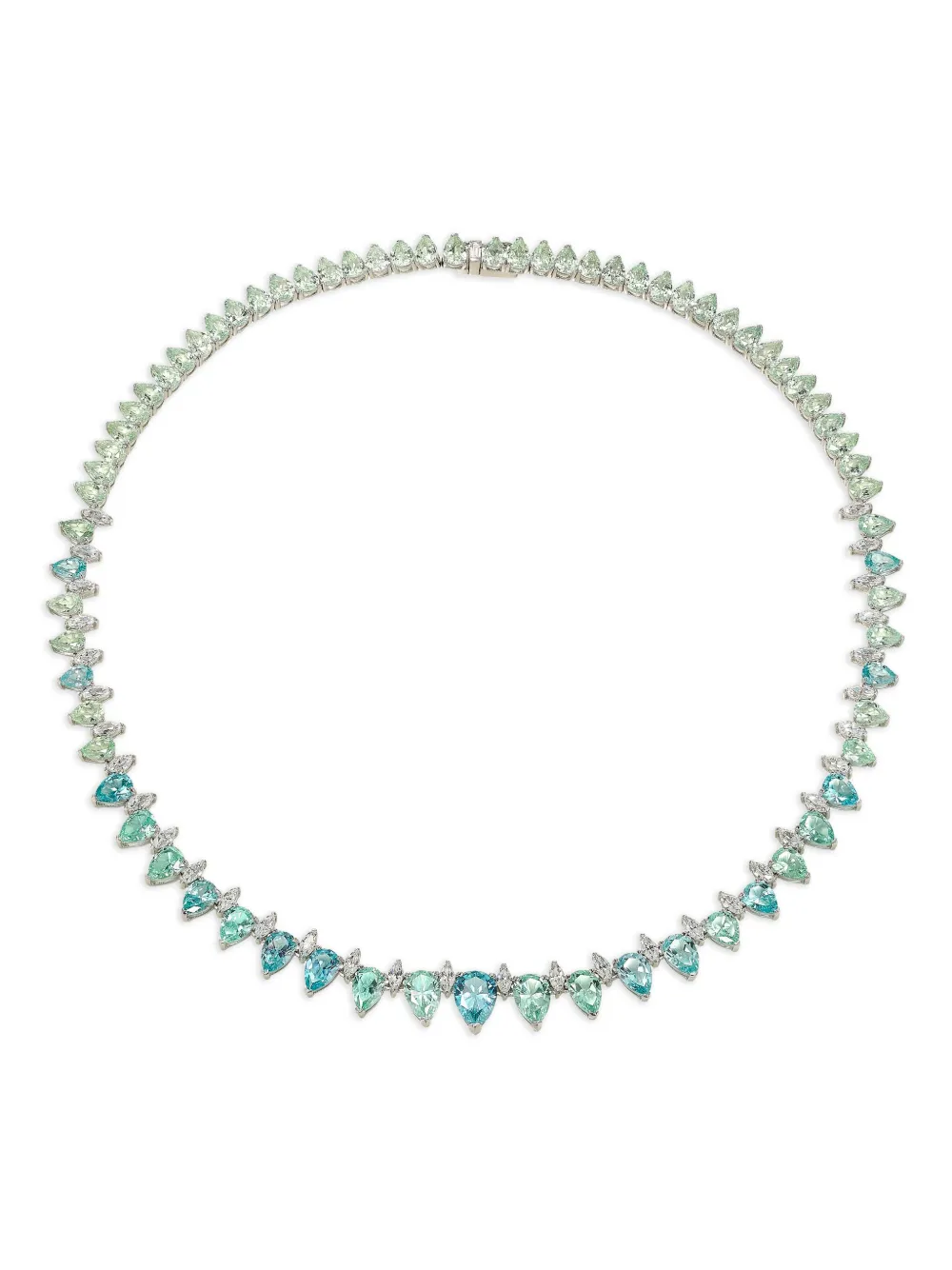 E-009 Ovean Infinity sapphire and diamond necklace