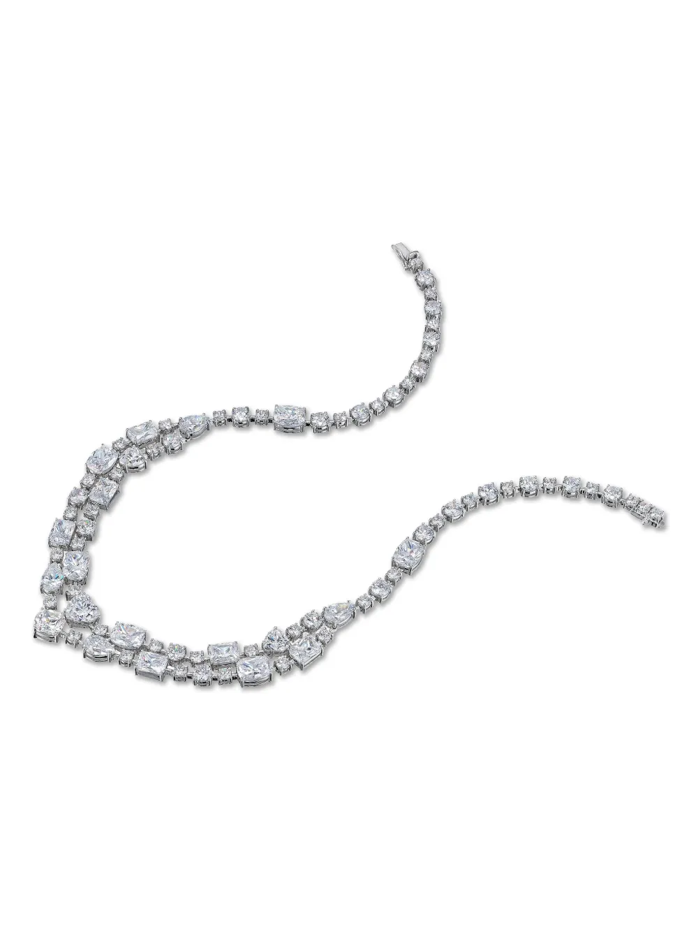 E-014 Love Heart diamond choker necklace