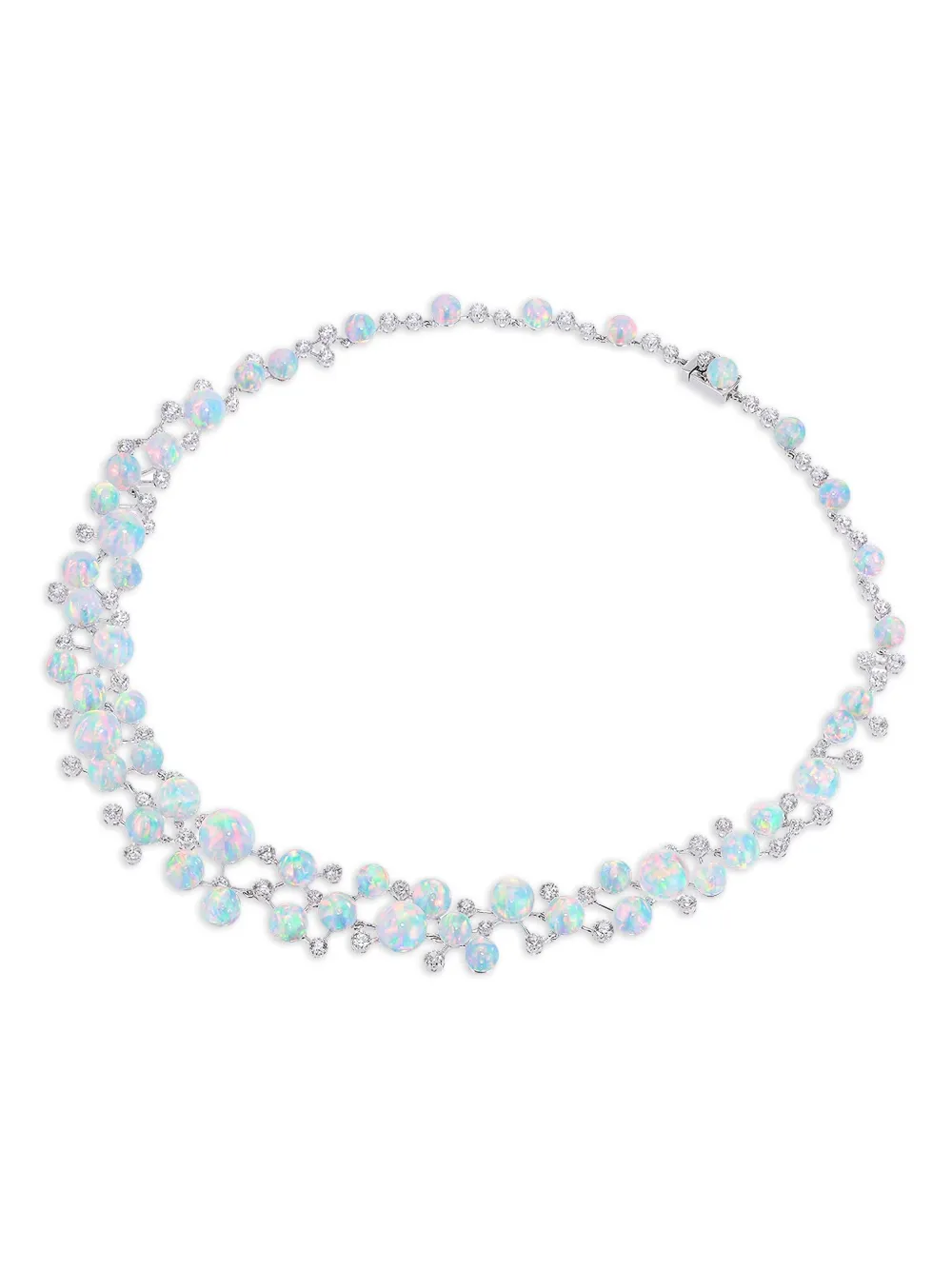 E-002 Constellation diamond and opal necklace