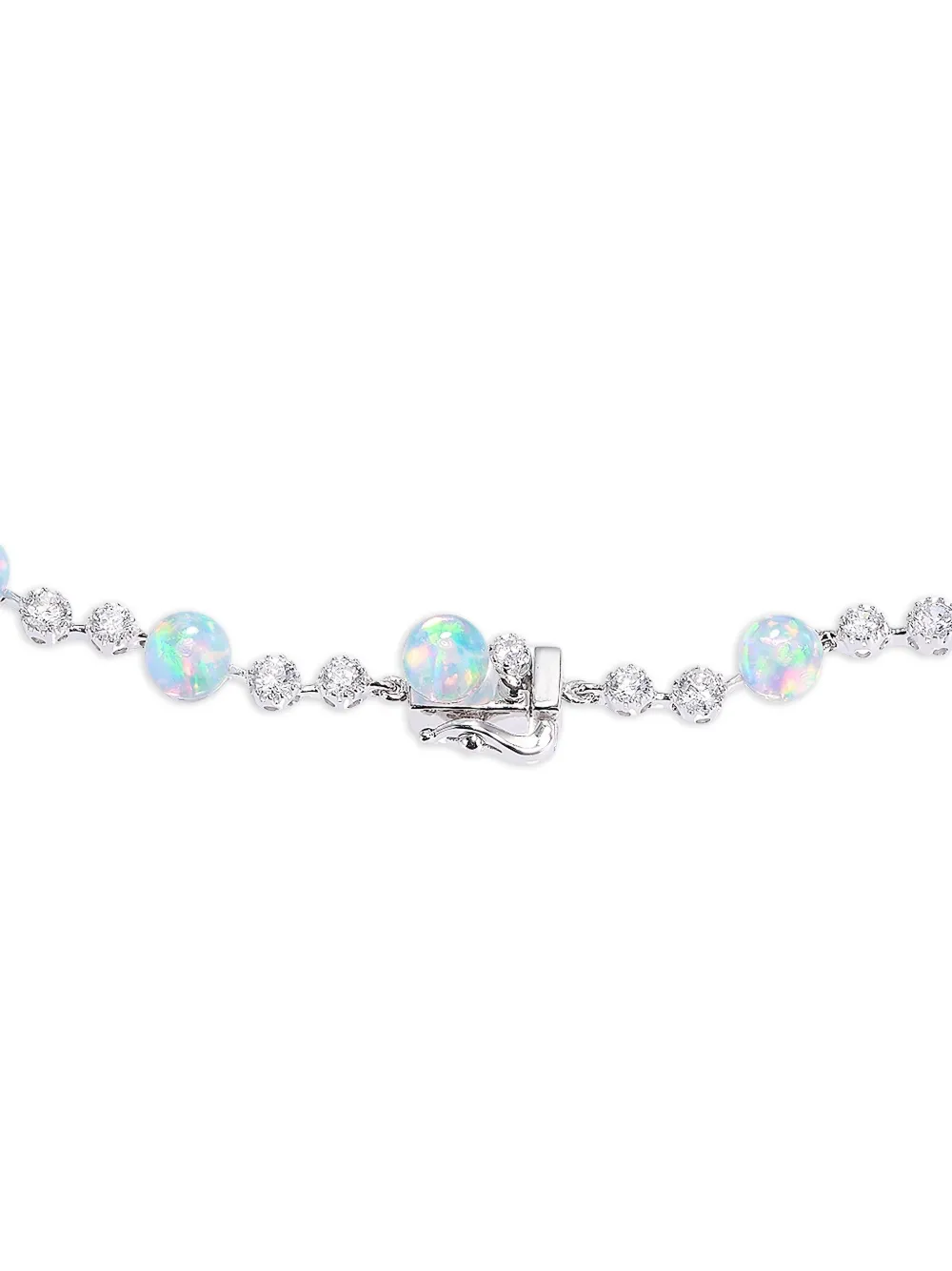 E-002 Constellation diamond and opal necklace
