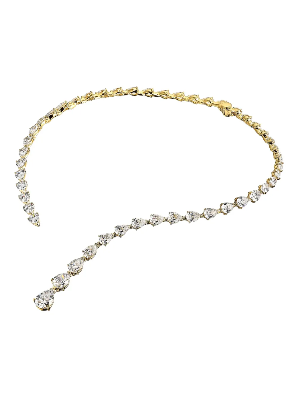 E-006 18K gold vermeil Nova Collar diamond necklace
