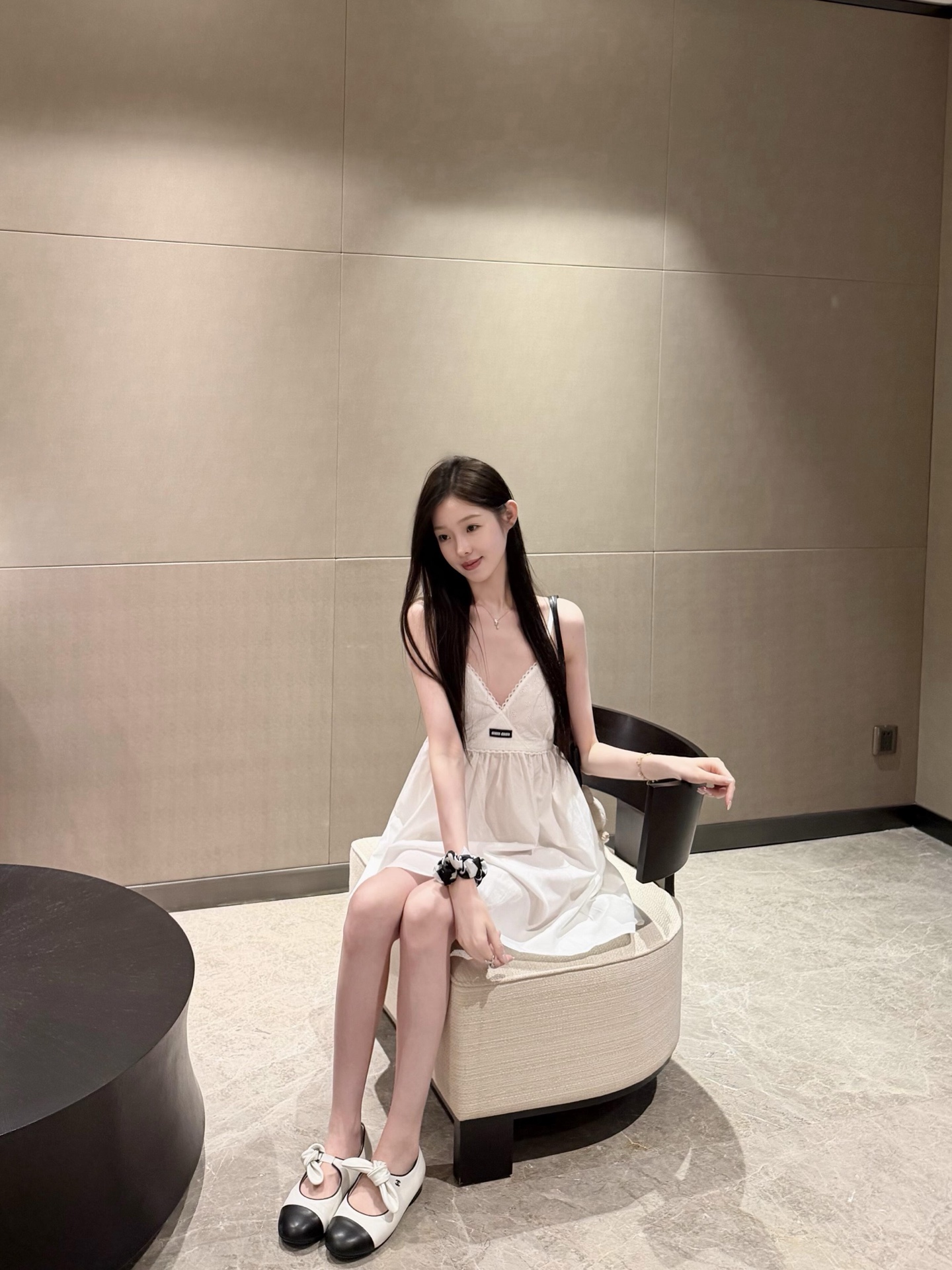 MI Logo Camisole Shirt-fabric Dress