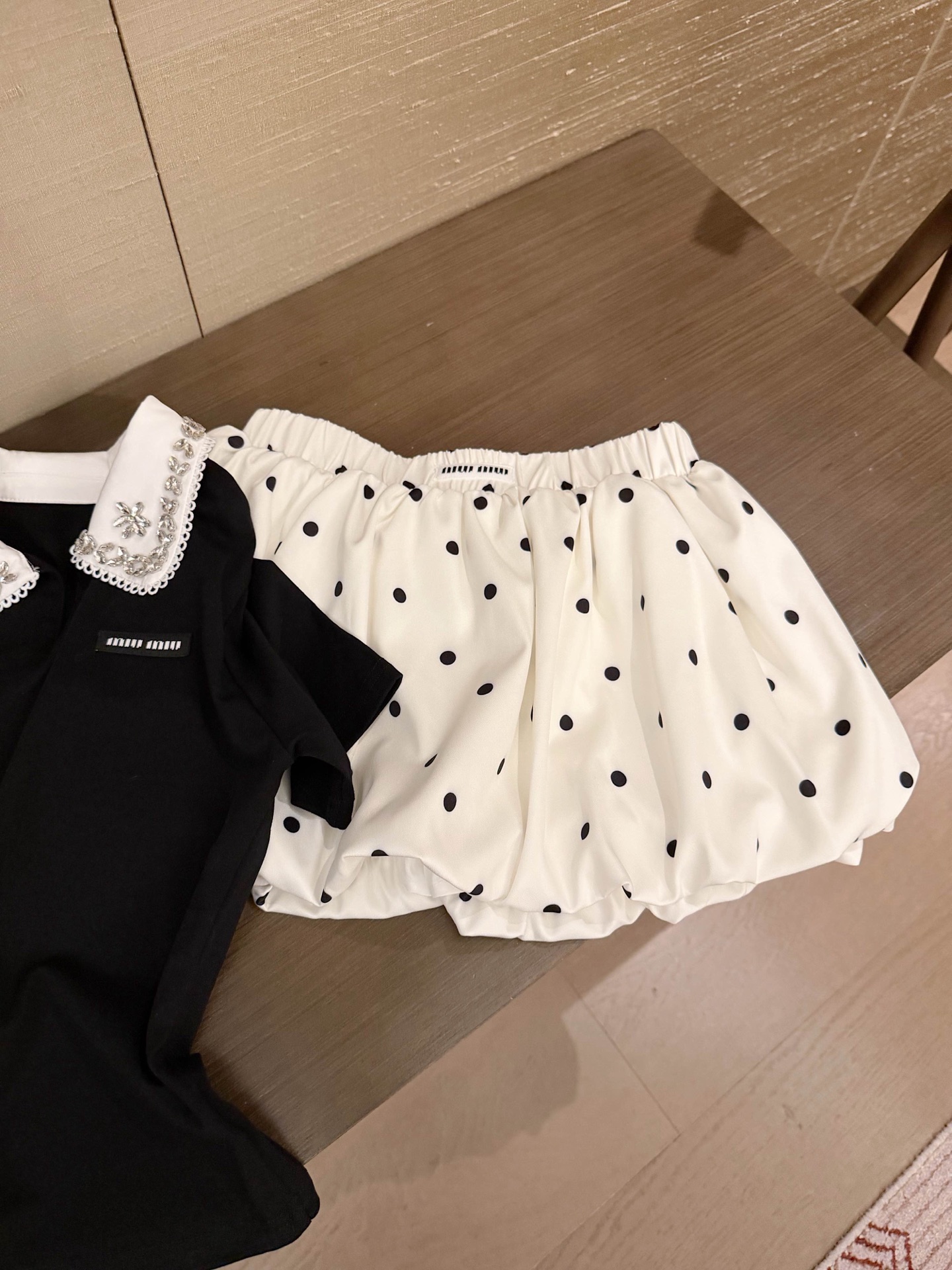 Mi polka dot bud skirt-pants