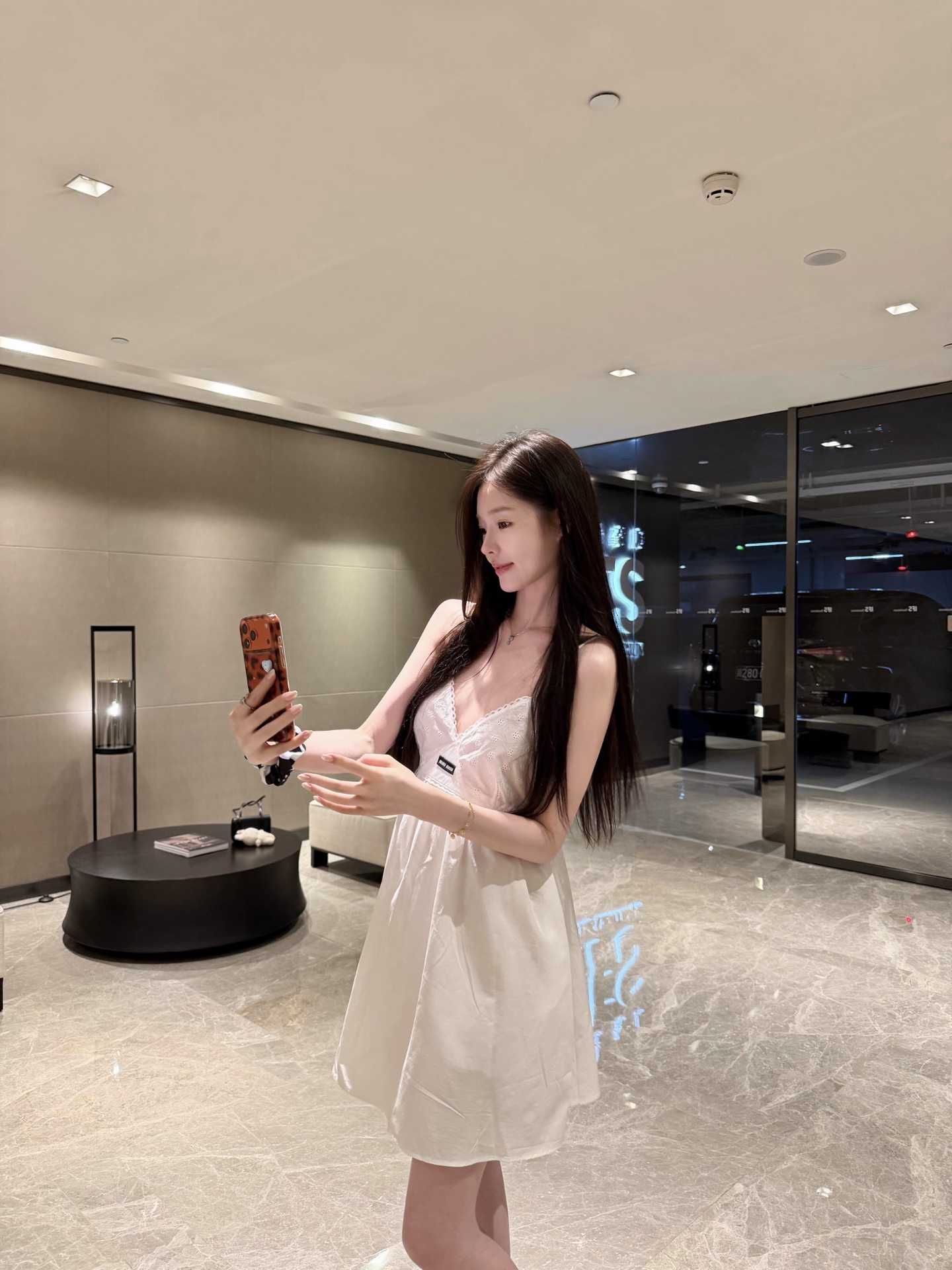 MI Logo Camisole Shirt-fabric Dress