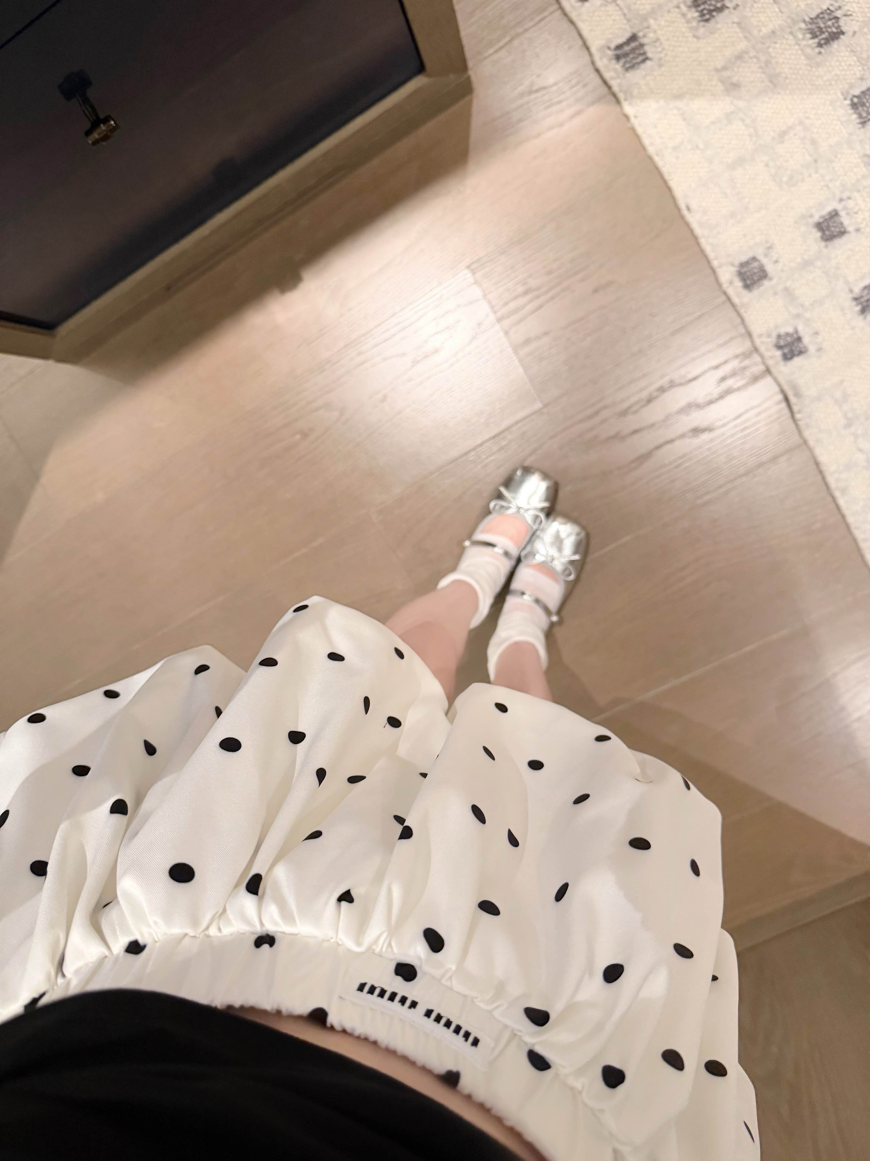 Mi polka dot bud skirt-pants