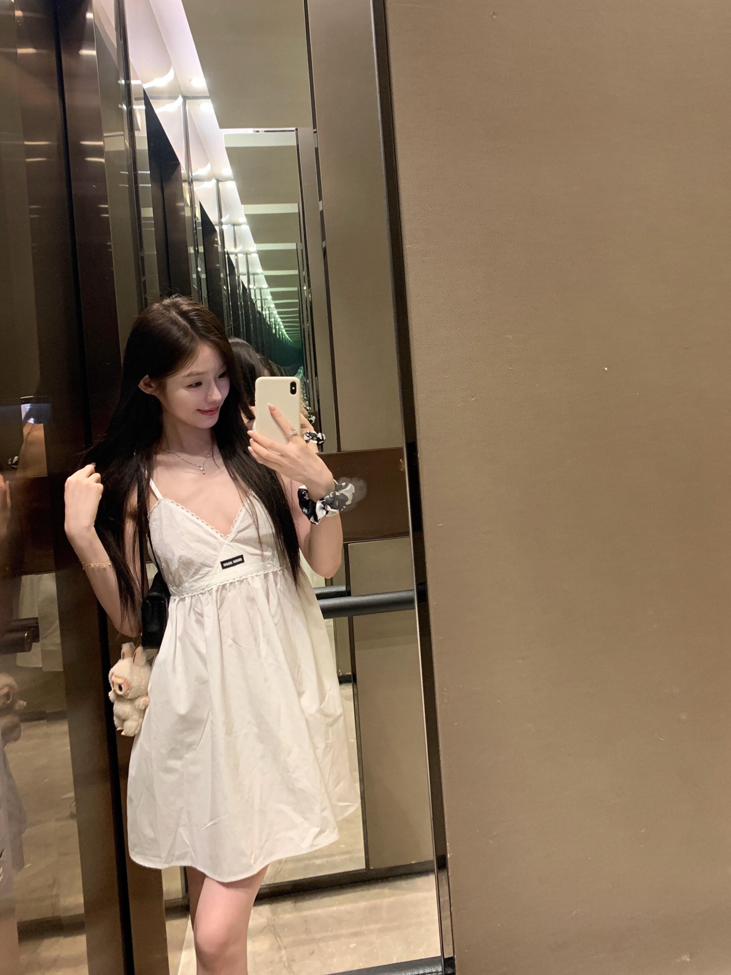 MI Logo Camisole Shirt-fabric Dress