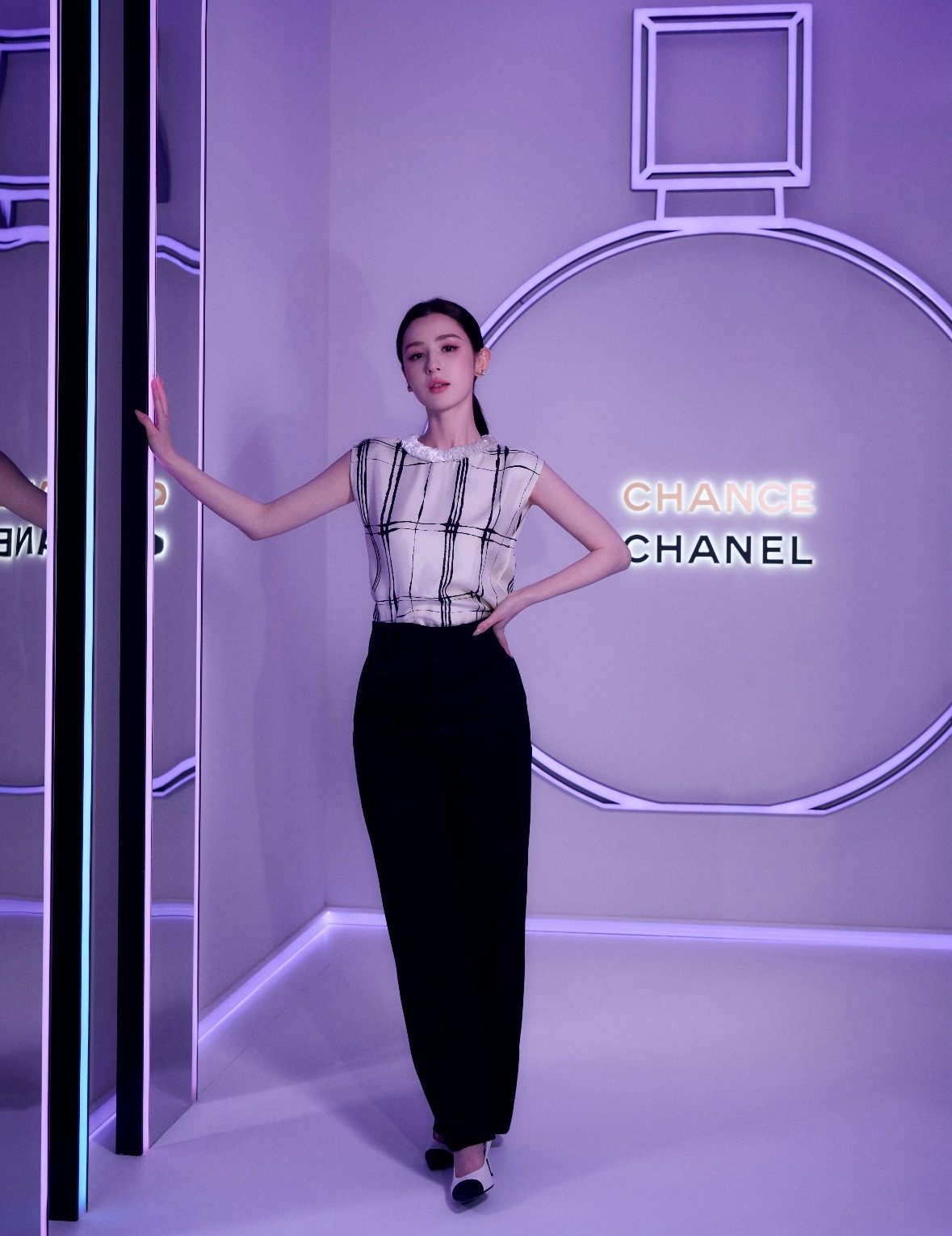 Cha** Haute Couture Silk Sleeveless Top