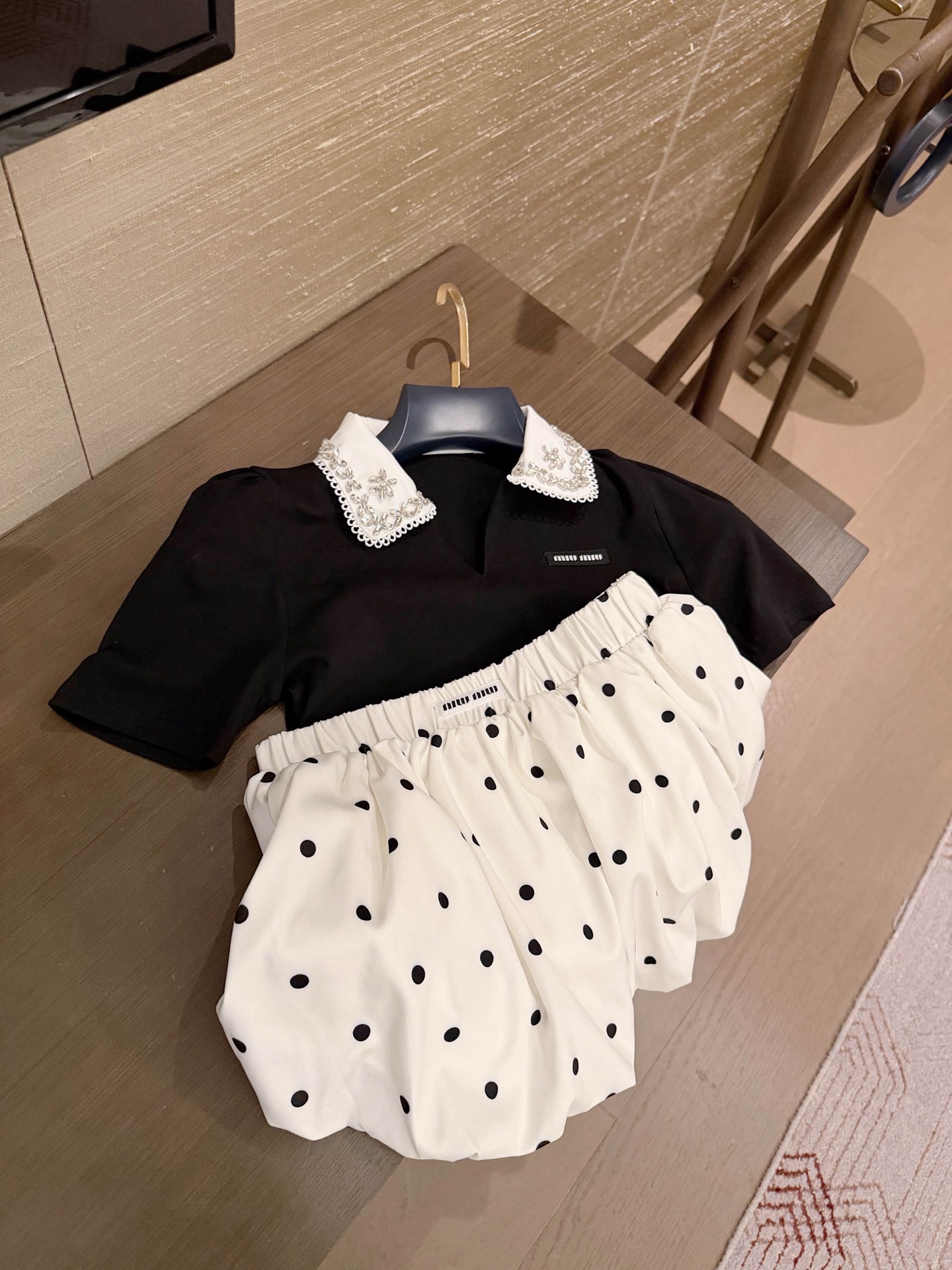 Mi polka dot bud skirt-pants