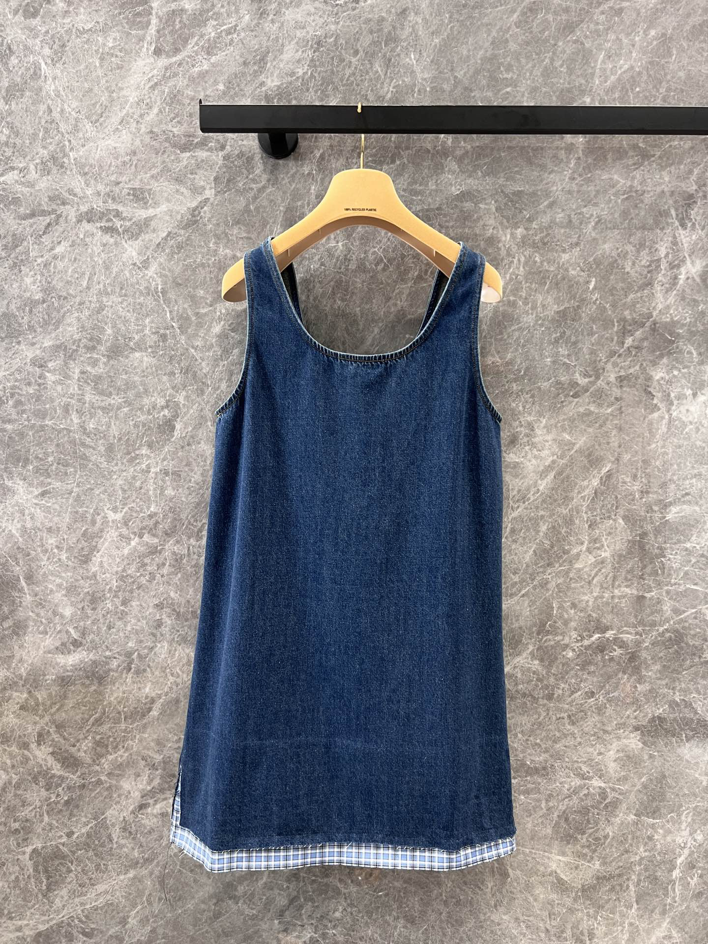 Miu denim back dress