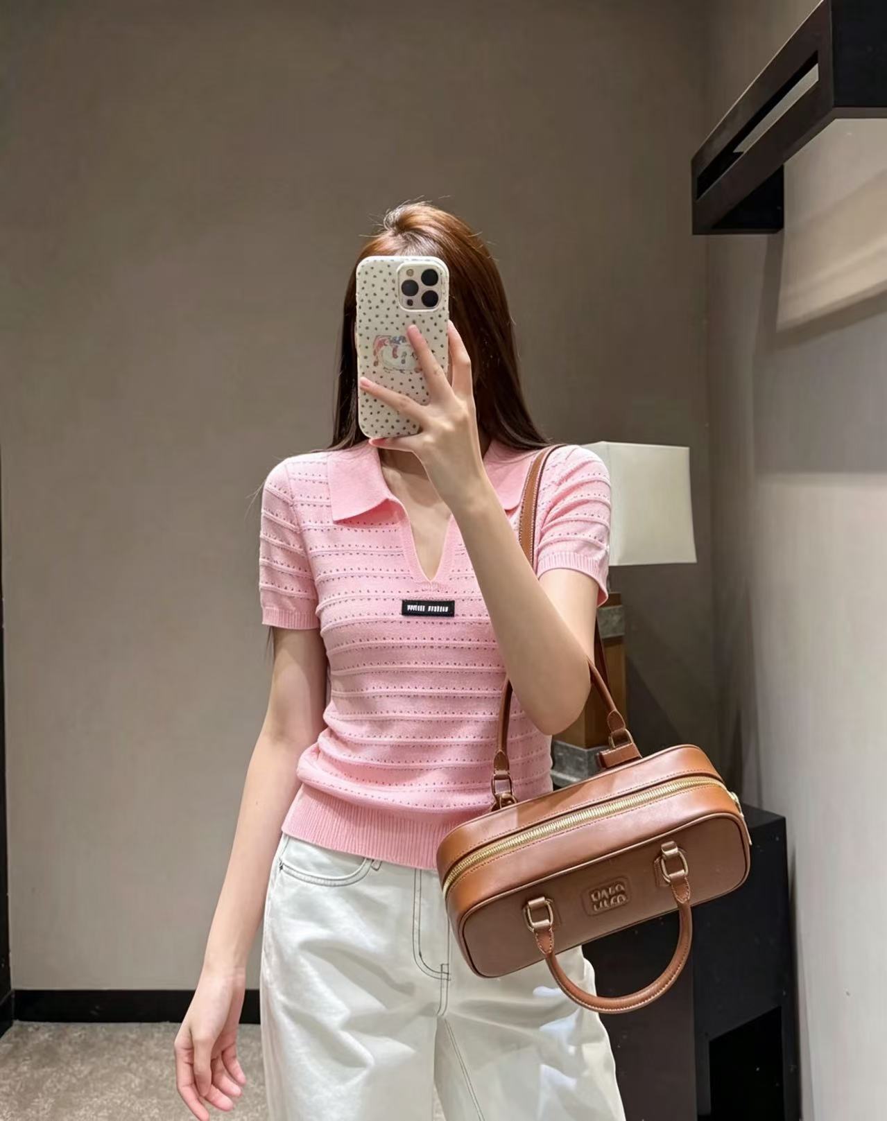 MIU - Inspired Knit Polo Shirts for Women | Soft