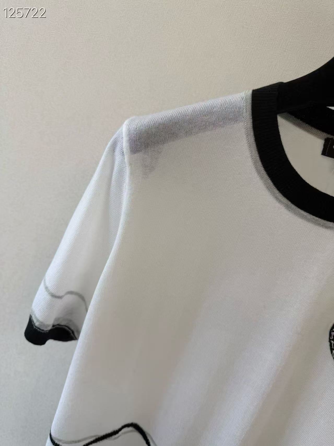 CC Heart-Logo Wavy Striped Knit Tee