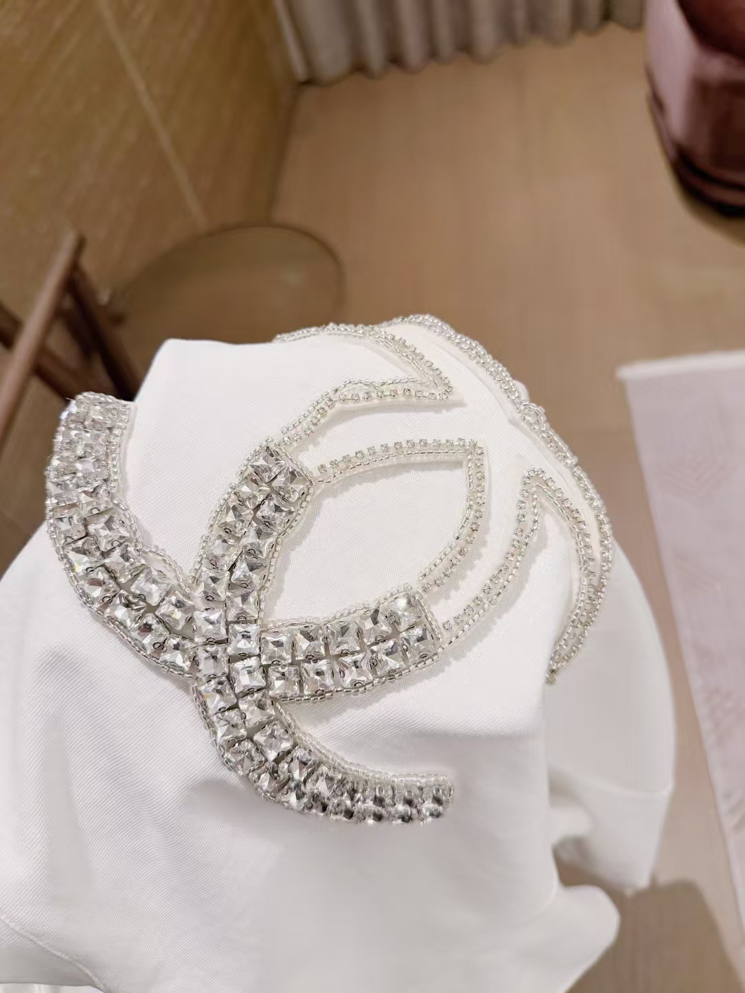 CC Heavy - Duty Rhinestone Double - C Loose Short - Sleeve T - Shirt