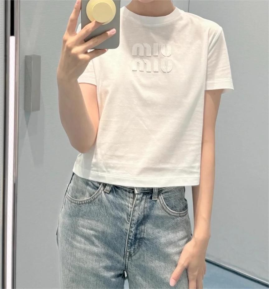 MIU25SSlogo short t-shirt