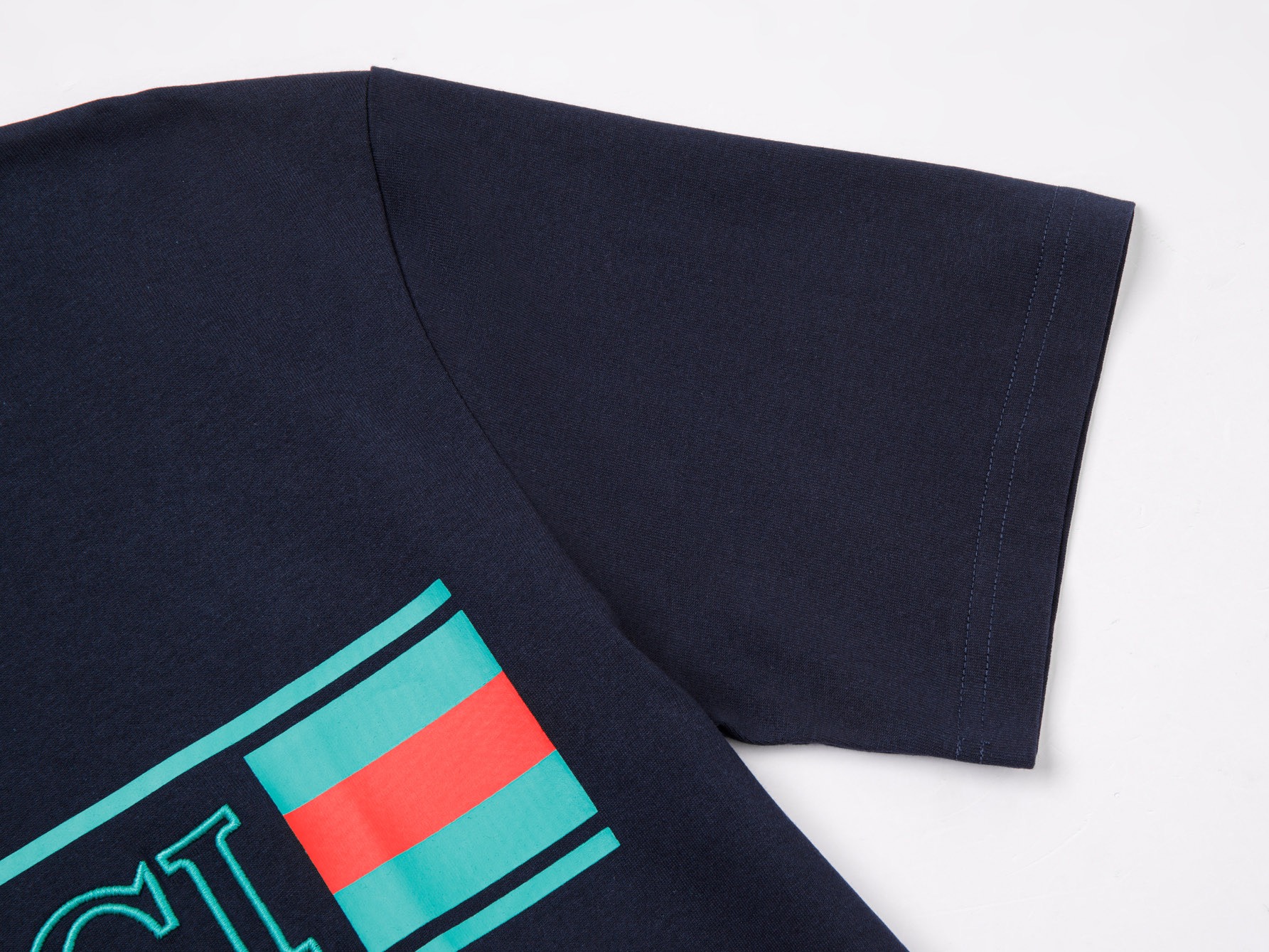 GG Color blocking printed logo short sleeved T-shirt