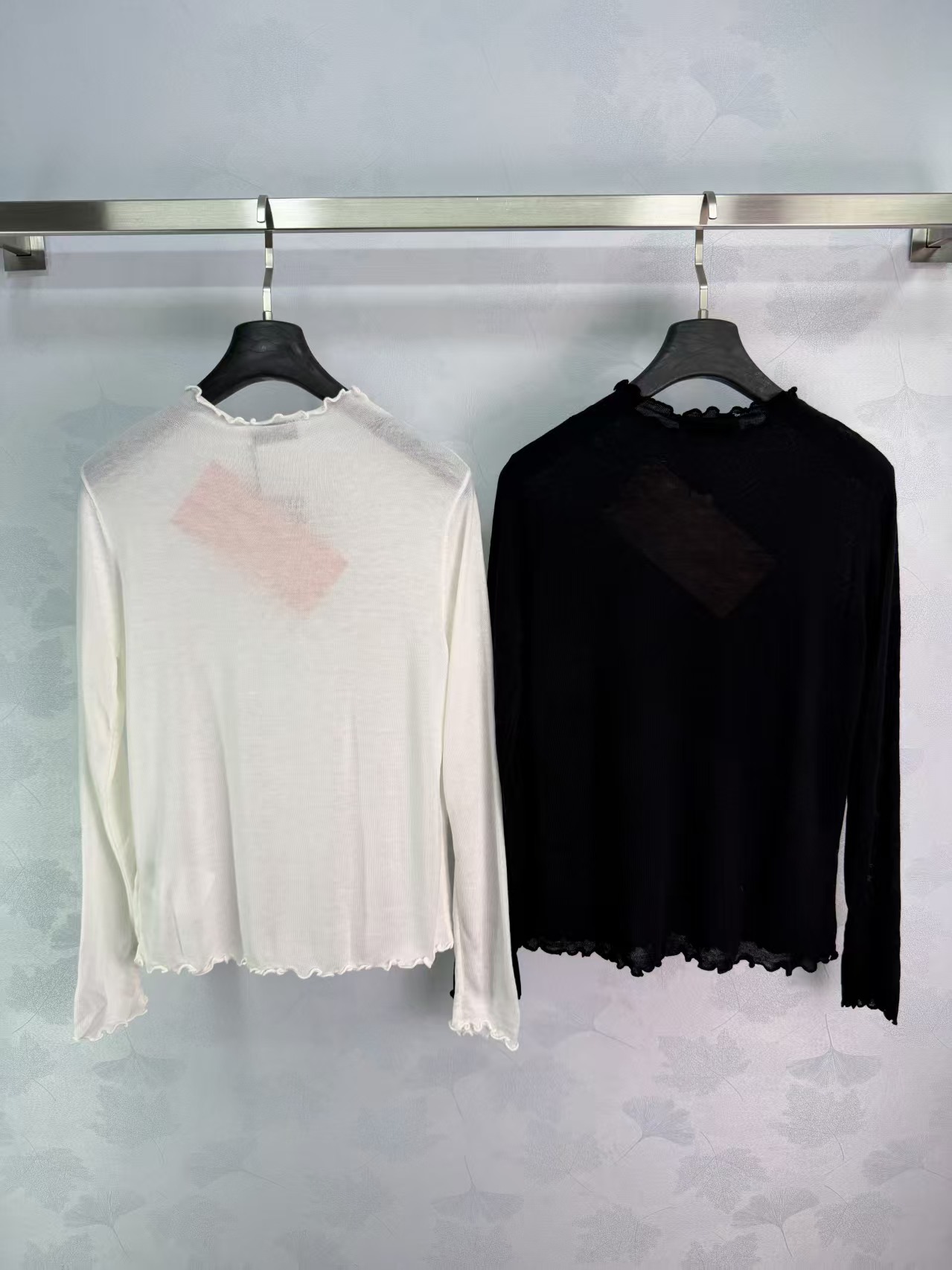 Mi* 2026 Early Autumn New Style Lettuce-edge Knit Long Sleeve Top!