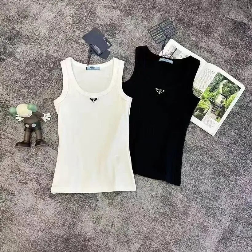 P3D Triangle Logo Knit Tank Top