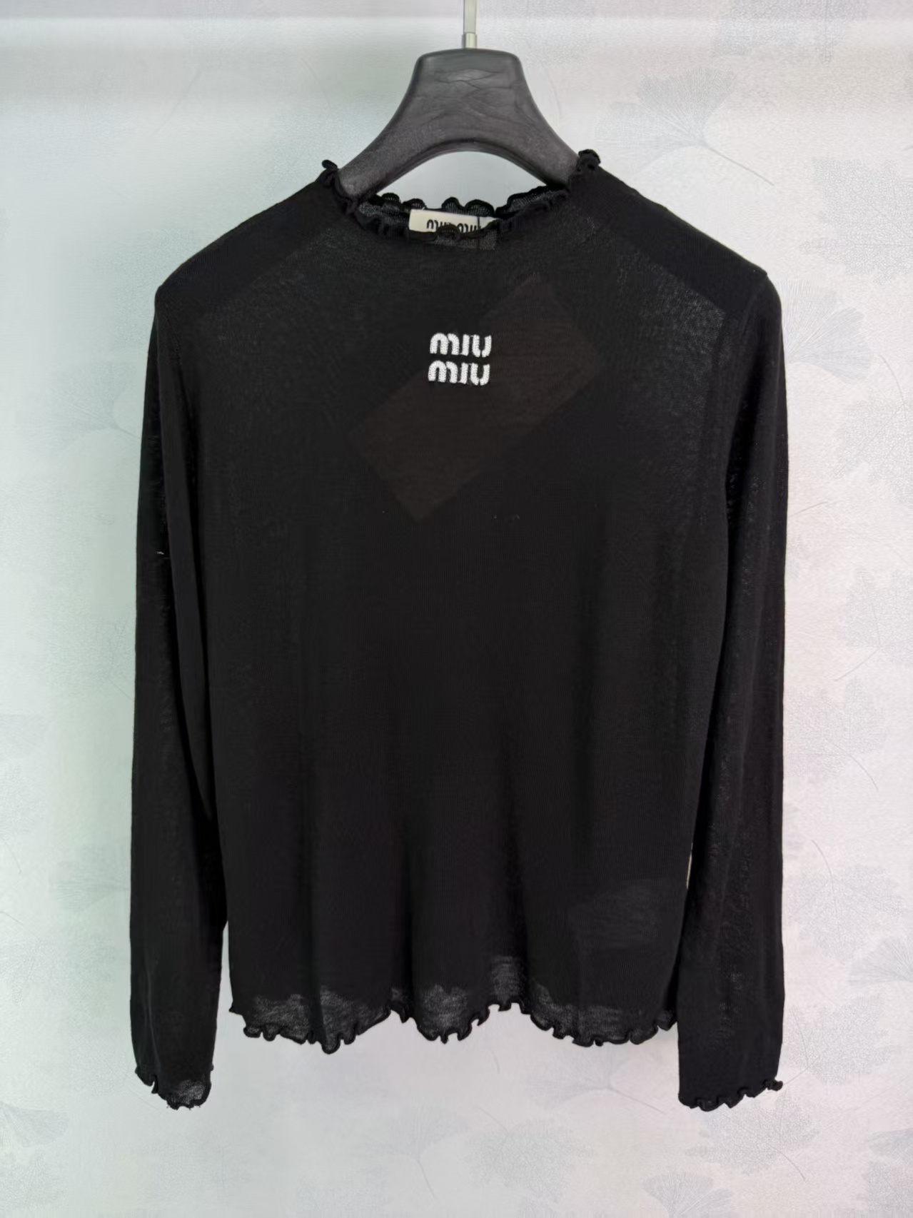 Mi* 2026 Early Autumn New Style Lettuce-edge Knit Long Sleeve Top!