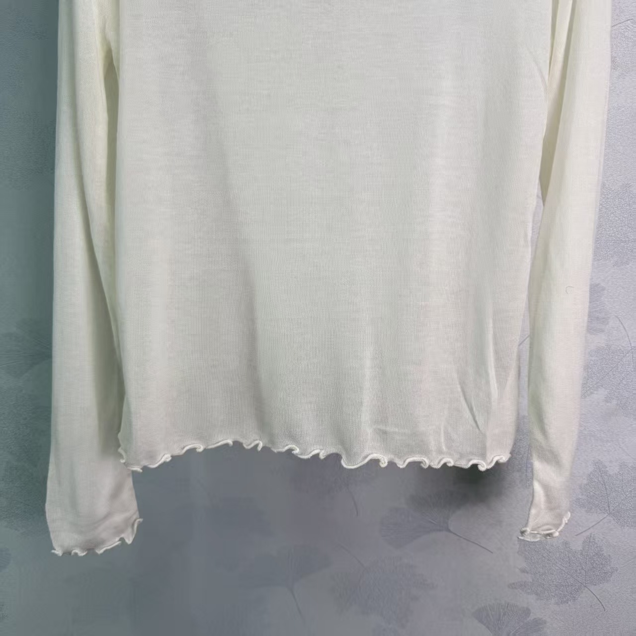 Mi* 2026 Early Autumn New Style Lettuce-edge Knit Long Sleeve Top!