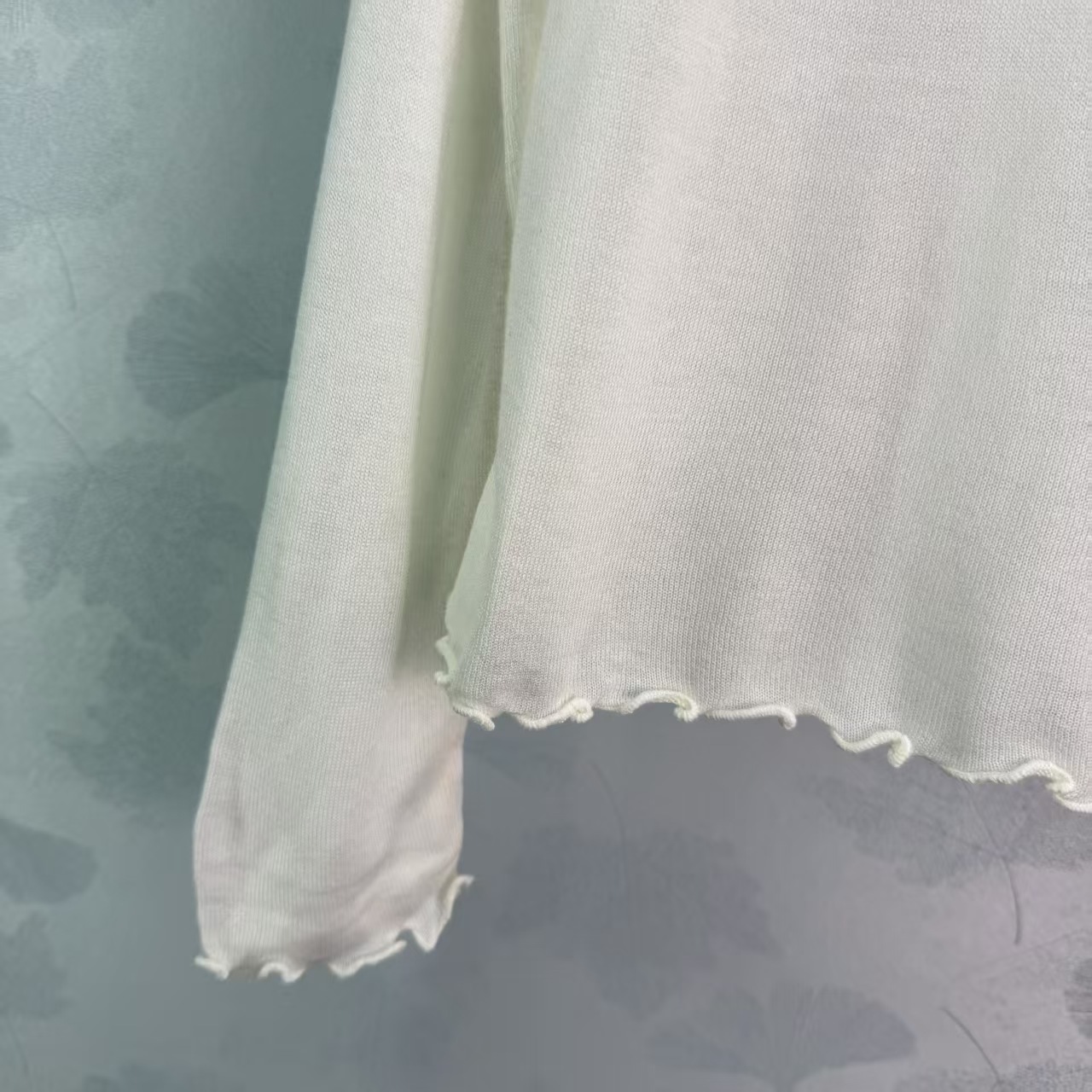 Mi* 2026 Early Autumn New Style Lettuce-edge Knit Long Sleeve Top!