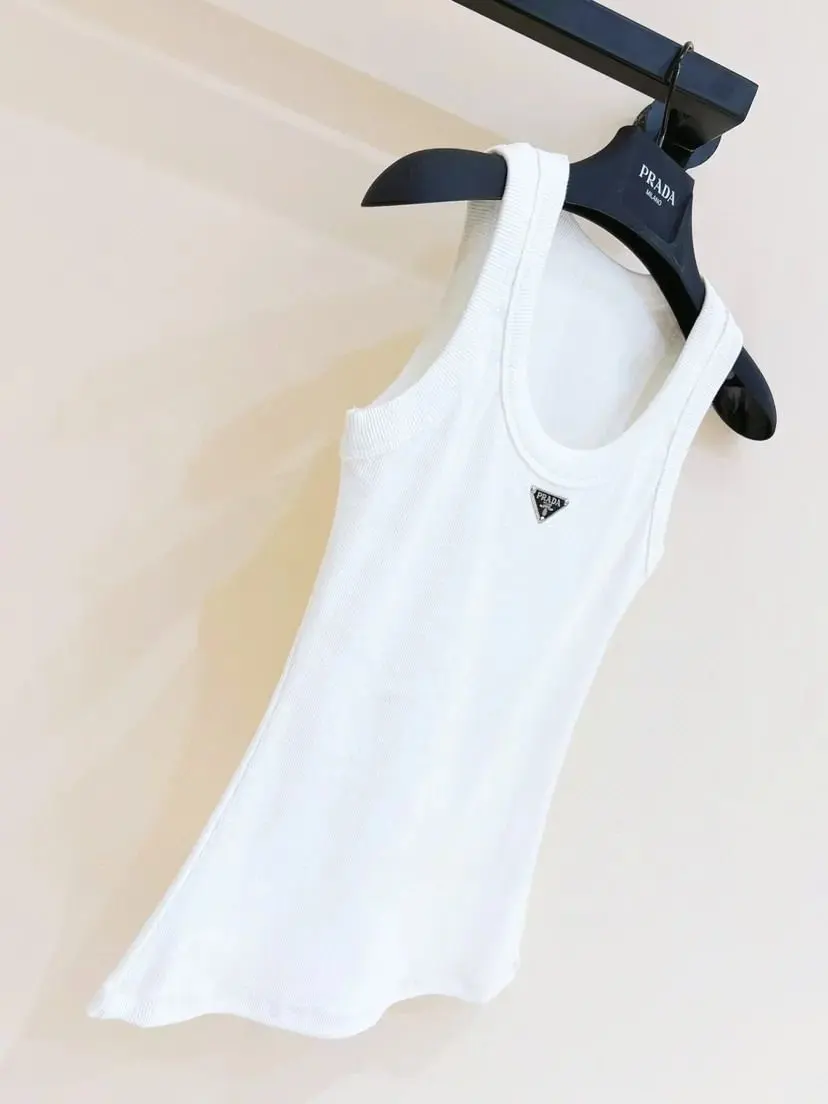 P3D Triangle Logo Knit Tank Top
