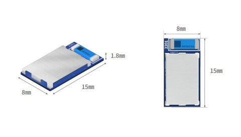 CHIPSEN BoT-nLE521M Master Bluetooth SMD Module Size