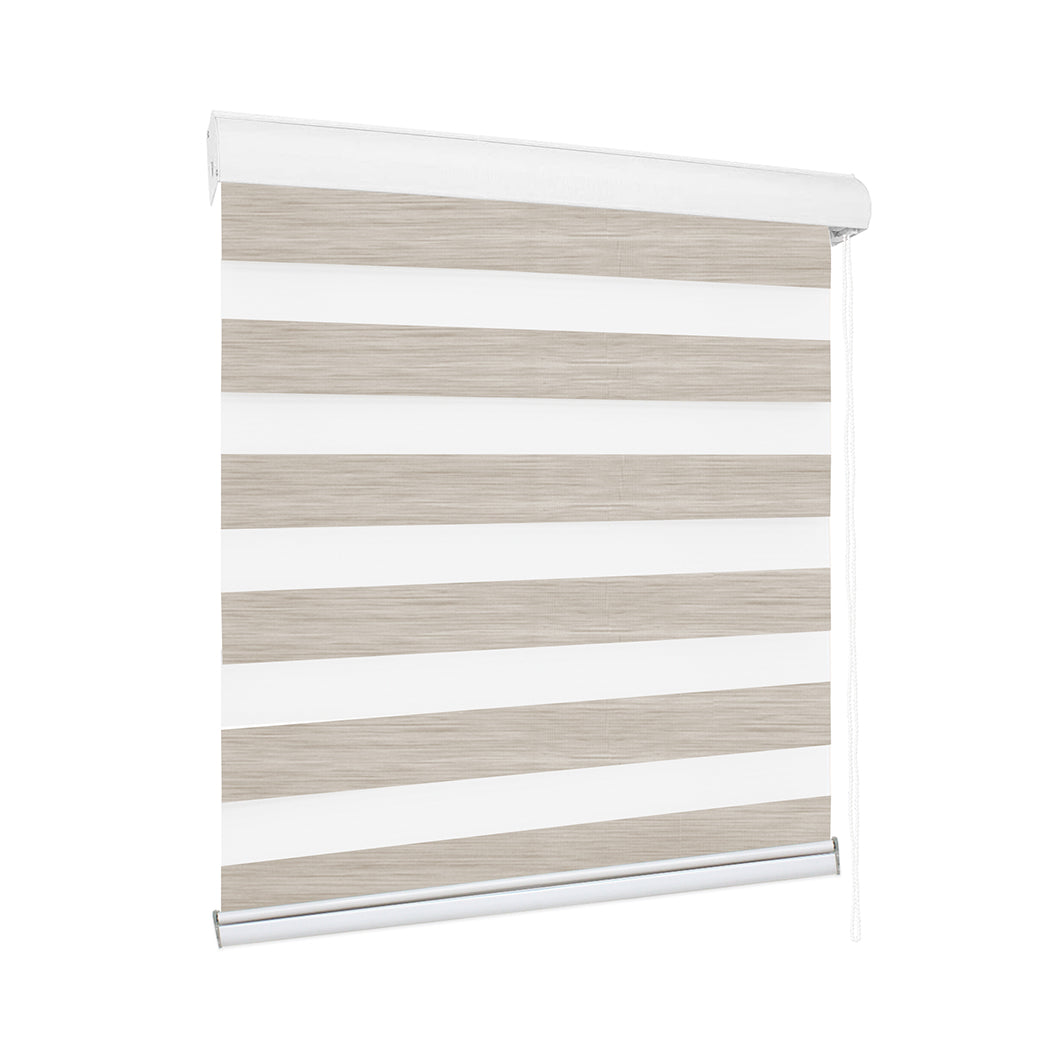  Blackout Zebra Roller Blind Curtains 150x210 Beige