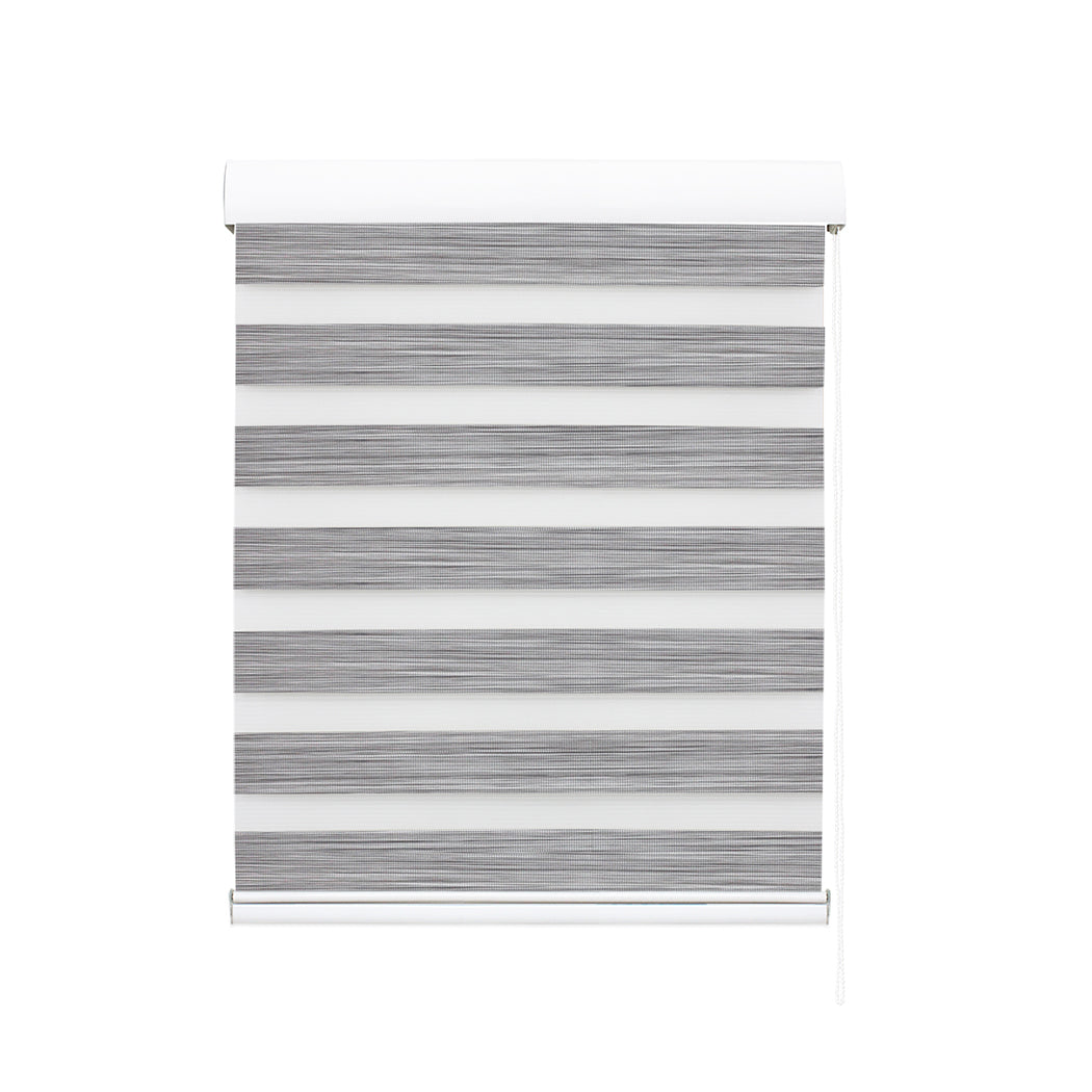 Blackout Zebra Roller Blind Curtains 60x210 Grey