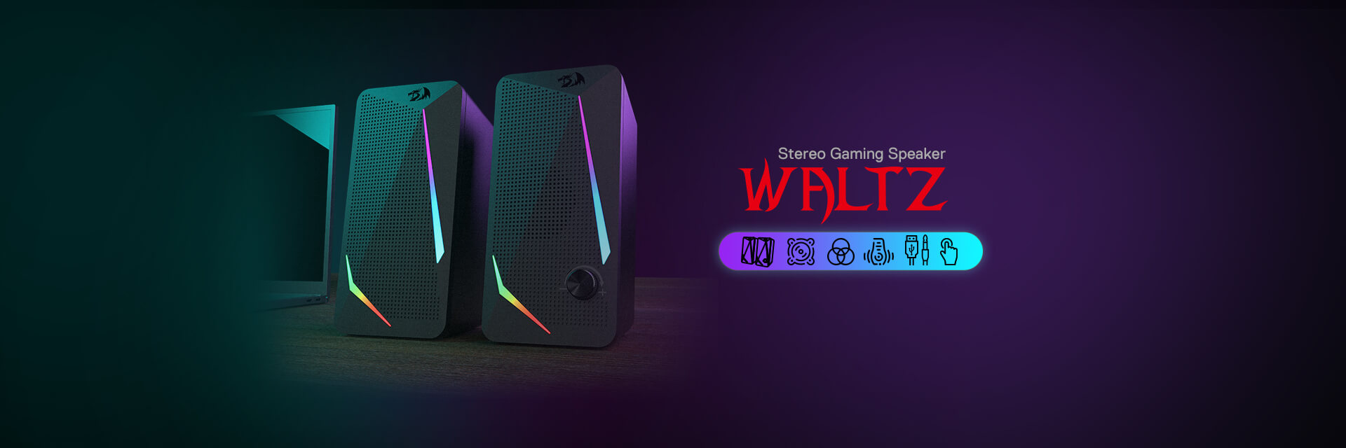 Redragon GS510 RGB Desktop Speakers