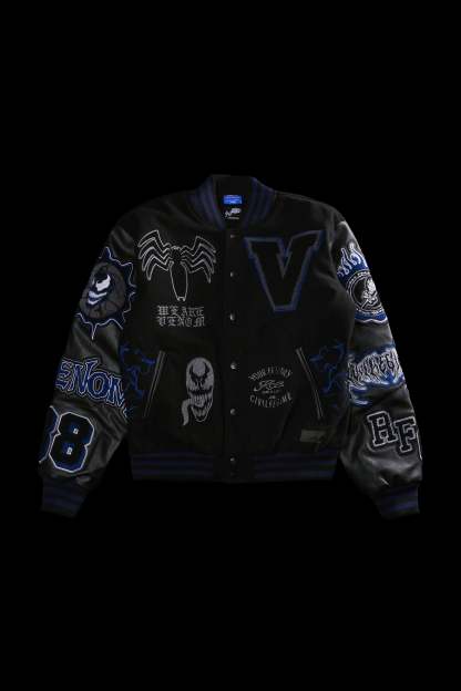 We Are Chaos Letterman Jacket in Black