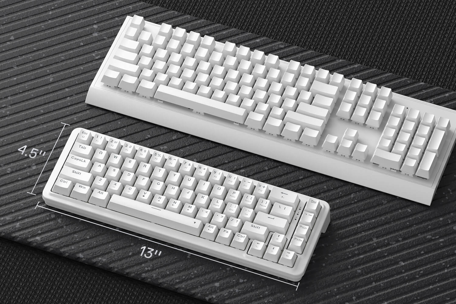 Redragon K709 65% Wired Gasket RGB Gaming Keyboard, 68 Keys Hot-Swap Compact Mechanical Keyboard w/Free-Mod Socket, 3-Layer Noise Dampening & Dedicated Arrow Keys, Quiet Custom Linear Switch,white