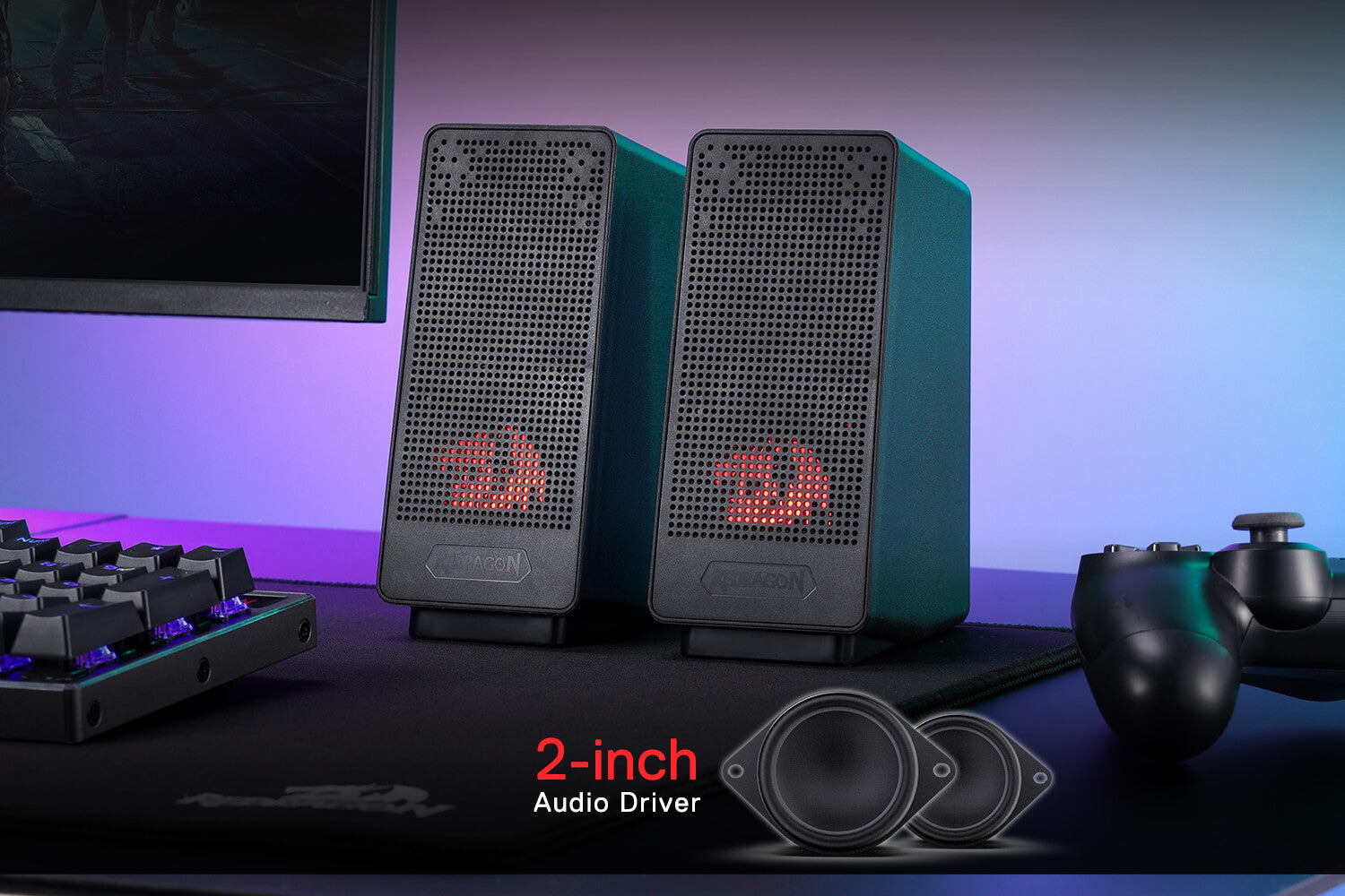Redragon RANCH GS513 Wired Desktop PC Gaming Speaker