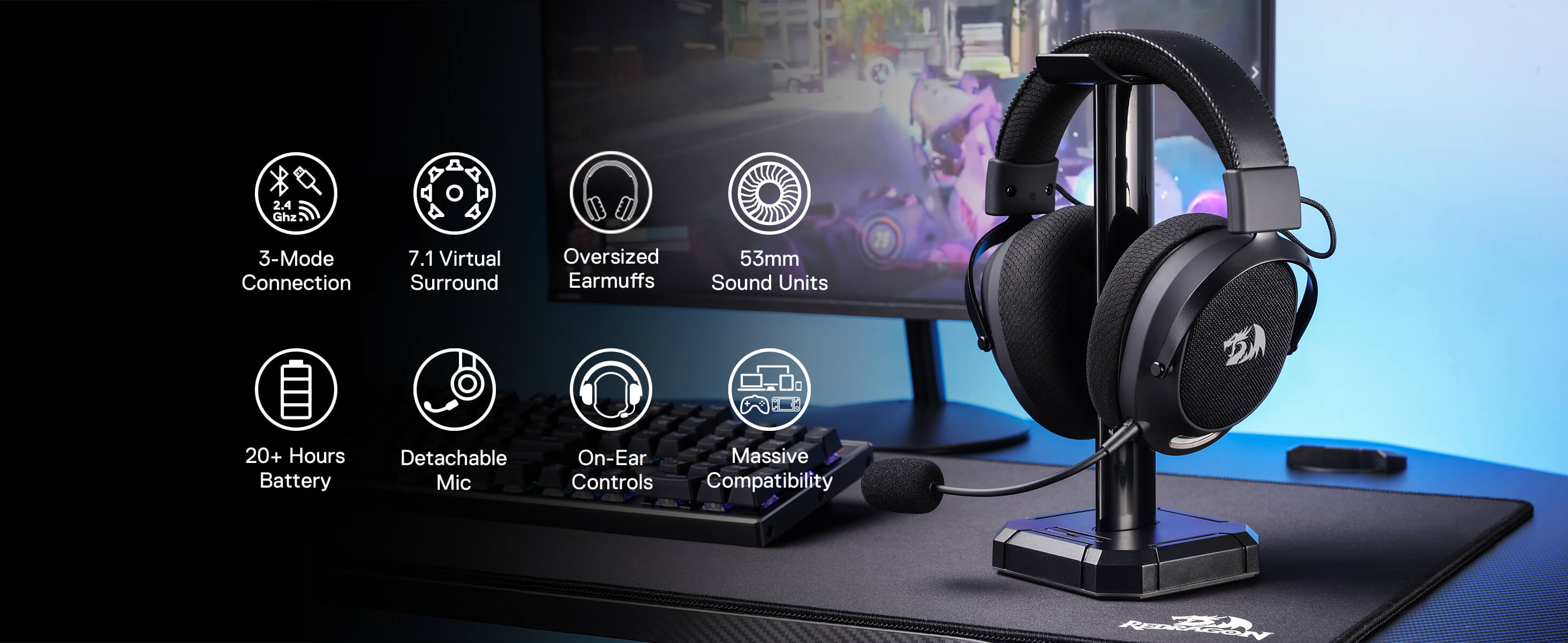 Redragon_ARROW_PRO_H858_3-Mode_Wireless_Gaming_Headset