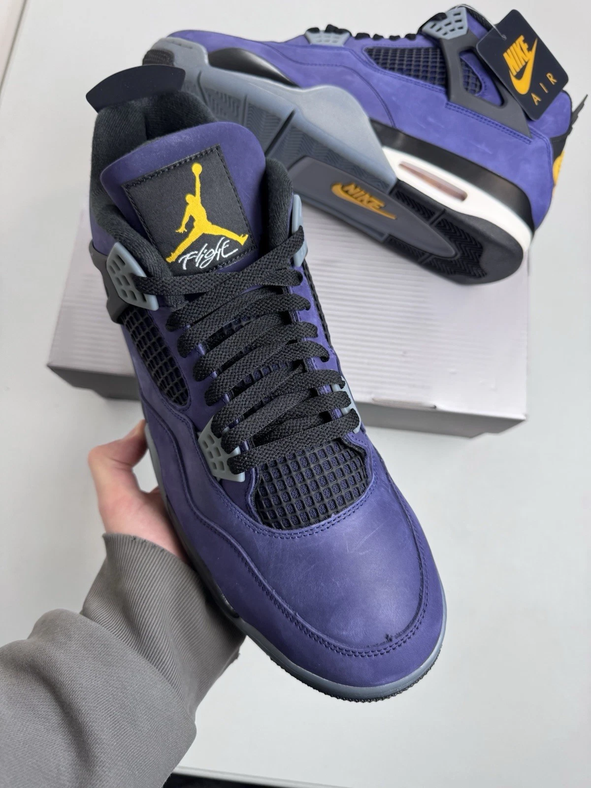 Nike Air Jordan 4 Retro Lakers Imperial Purple | FV5029-500 | NEW