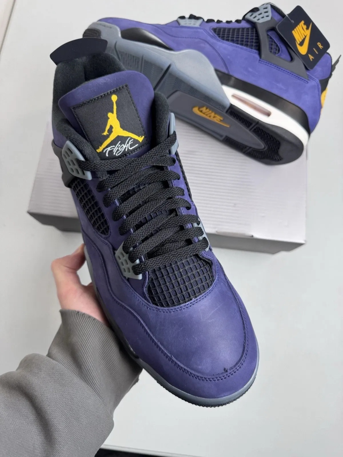 Nike Air Jordan 4 Retro Lakers Imperial Purple | FV5029-500 | NEW