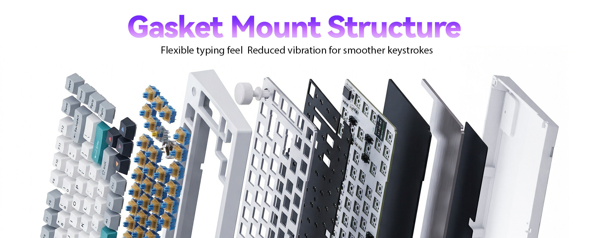 GamaKay TK75 SOCD keyboard design and gaming feature overview